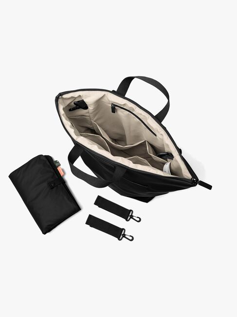 Done By Deer Wickeltasche Rucksack, Black