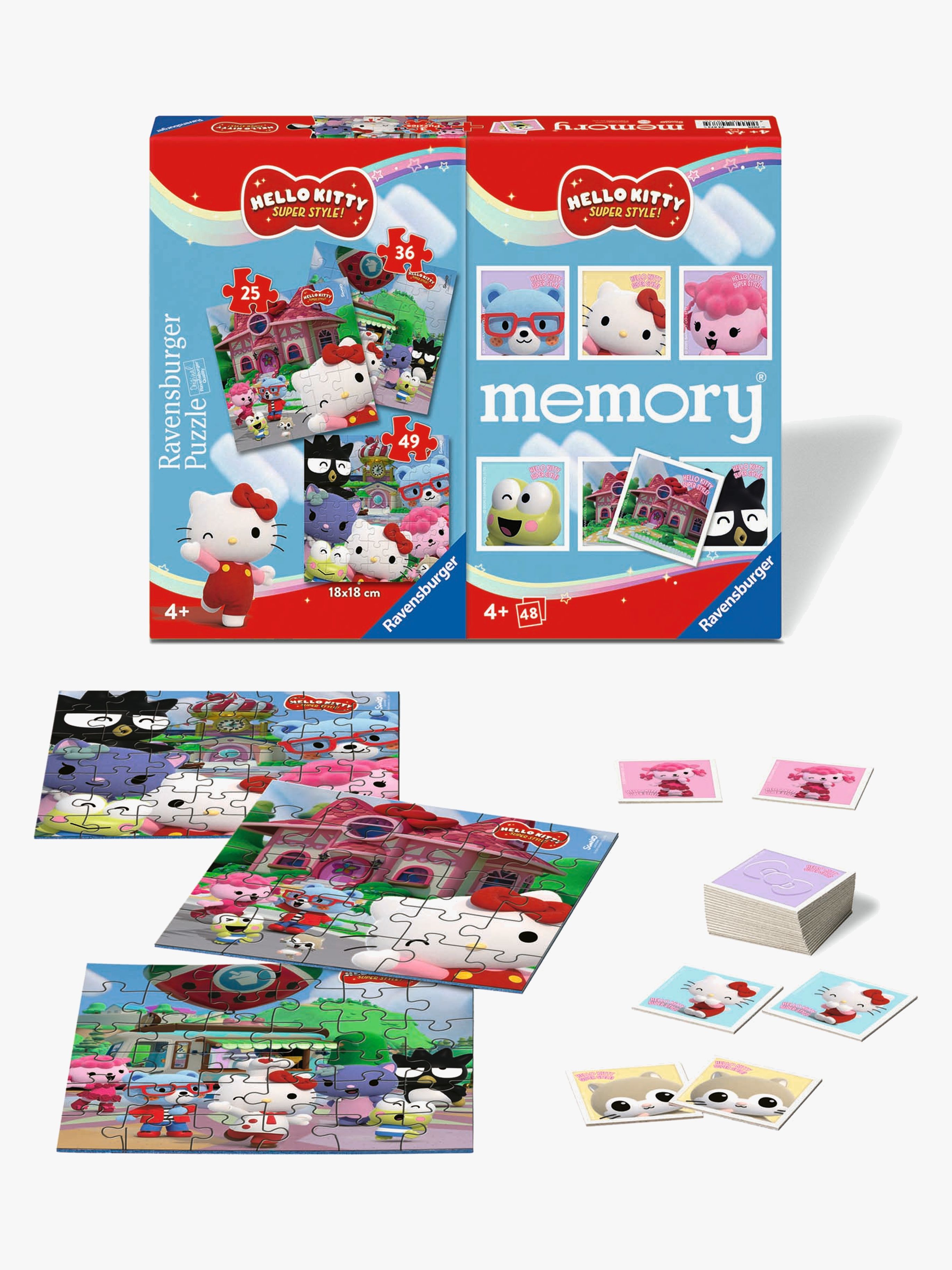 Hello Kitty Puzzle 3-in-1 + Memospiel