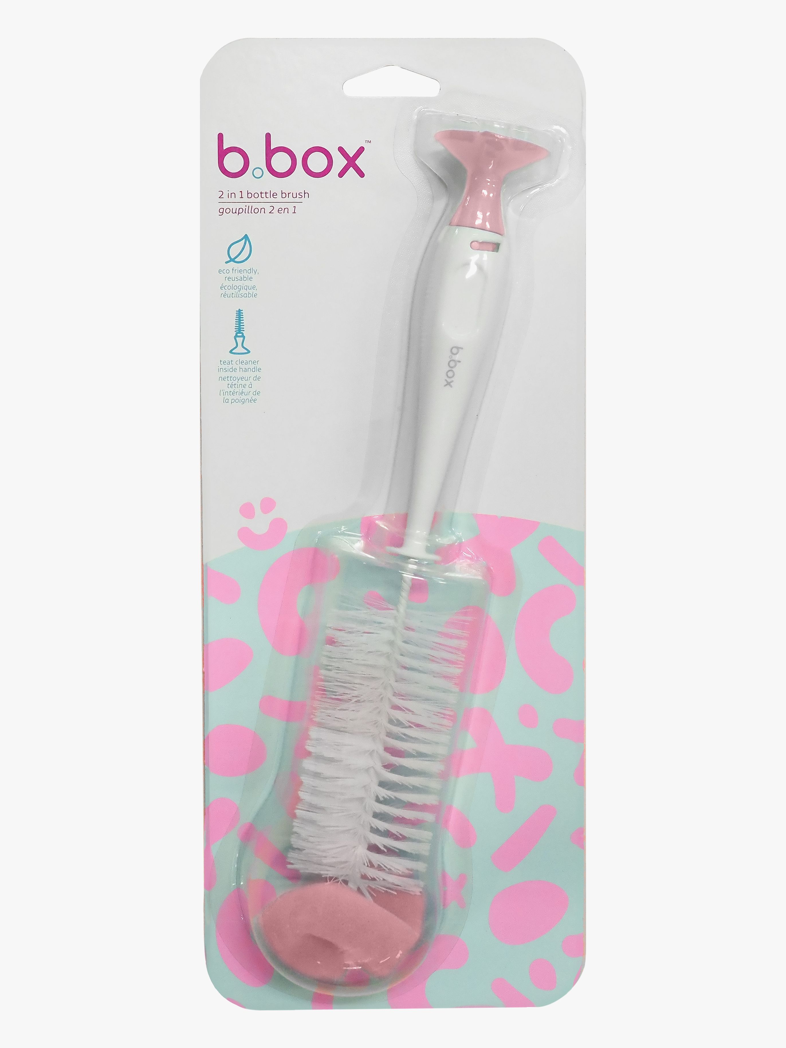 2-in-1 Flaschenbürste, Blush