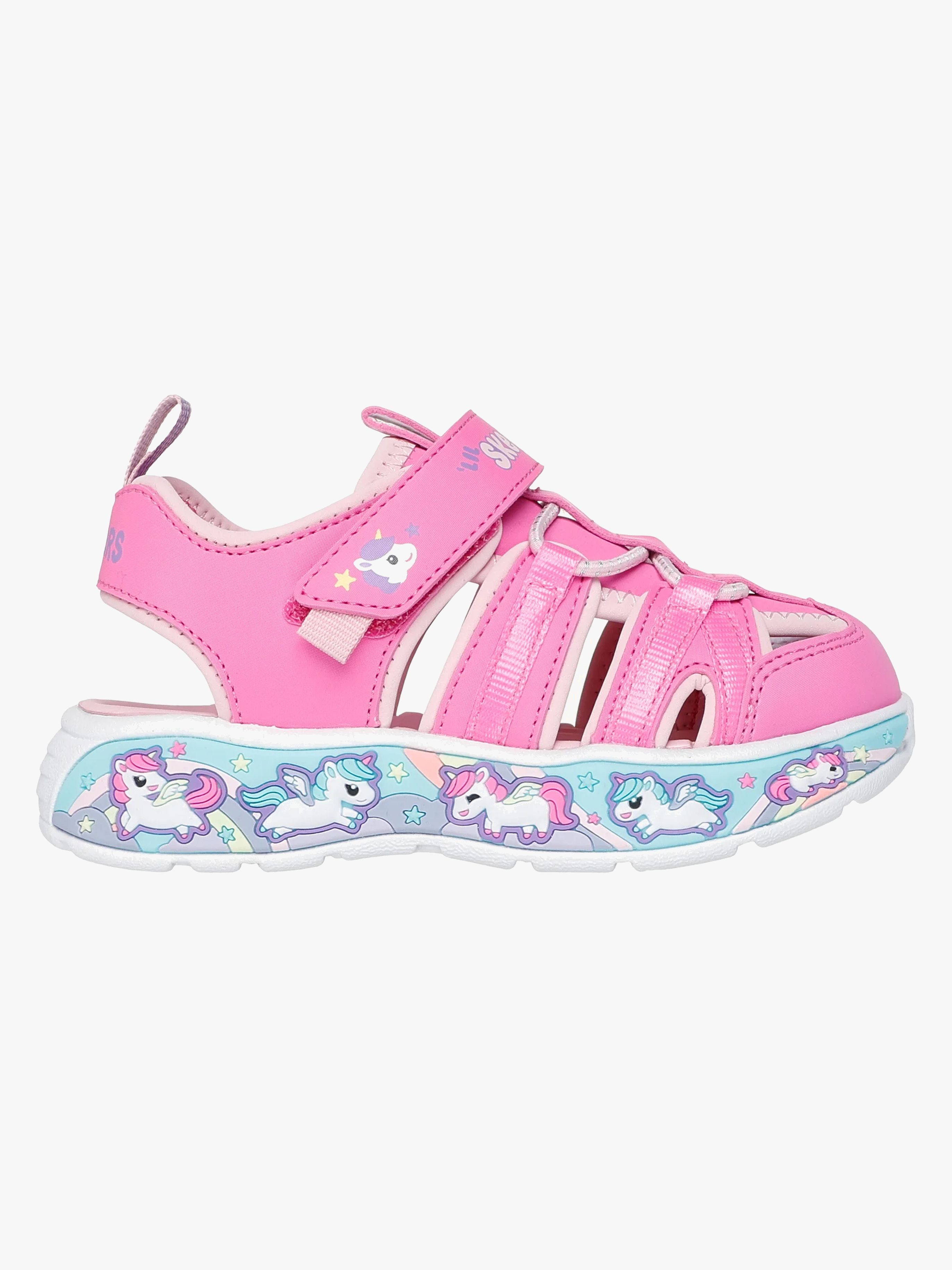 Skechers Play Scene Splash Cute Crew Kinder Sandalen, Pink, 26