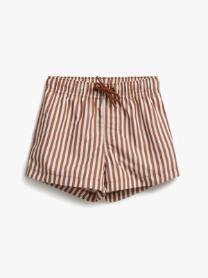 Nordbjørn Solarino UV-Badehose, Brown Stripe