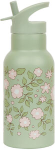 A Little Lovely Company Wasserflasche Blumen Salbei 350 ml, Grün