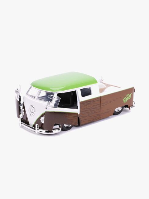 Jada Toys Marvel Auto mit Figur Groot & Volkswagen Kombi Pickup 1:24