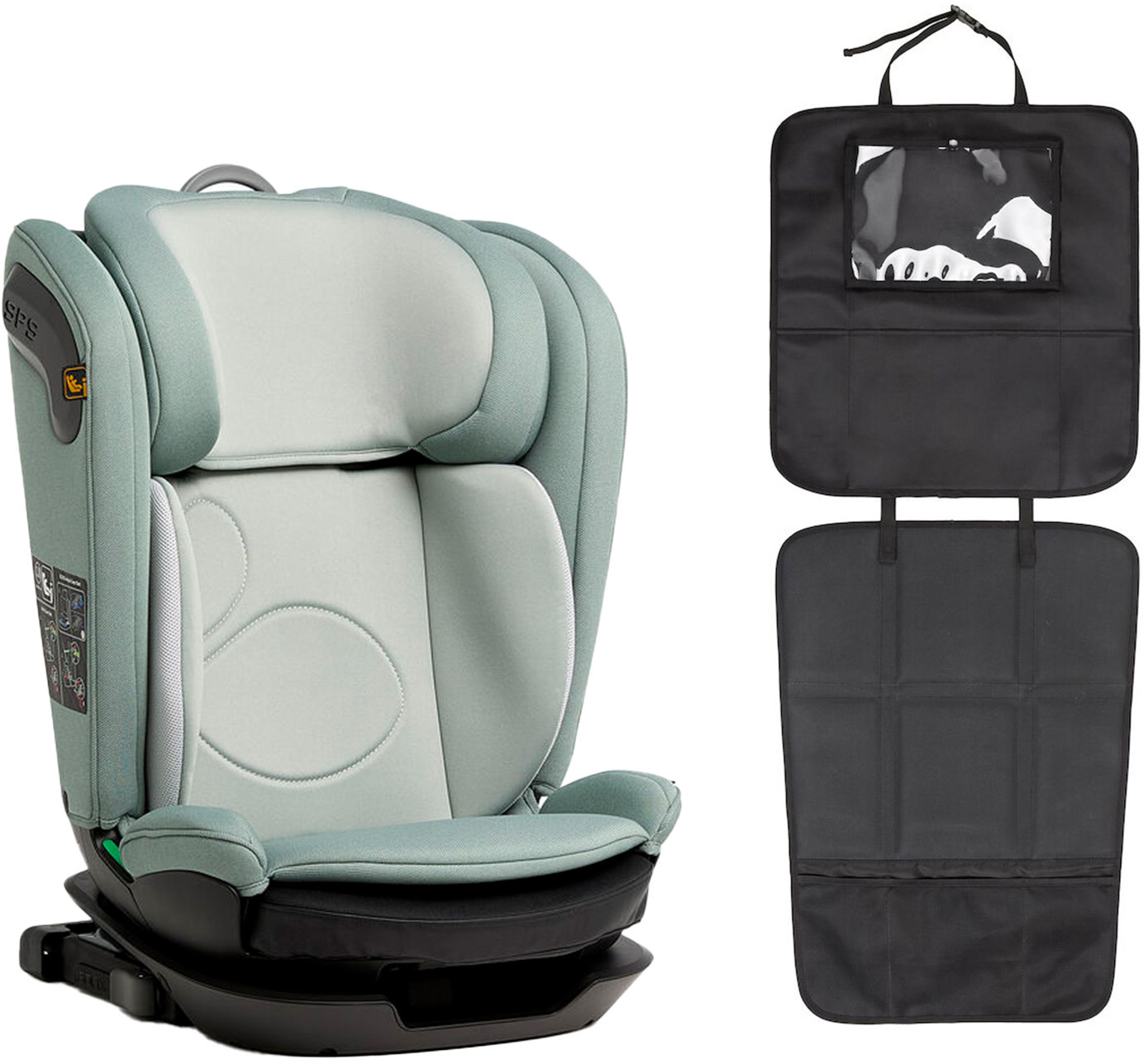 Beemoo Reform ISOFIX Kindersitz inkl. Beemoo 3-in-1 Trittschutz, Teal/Black