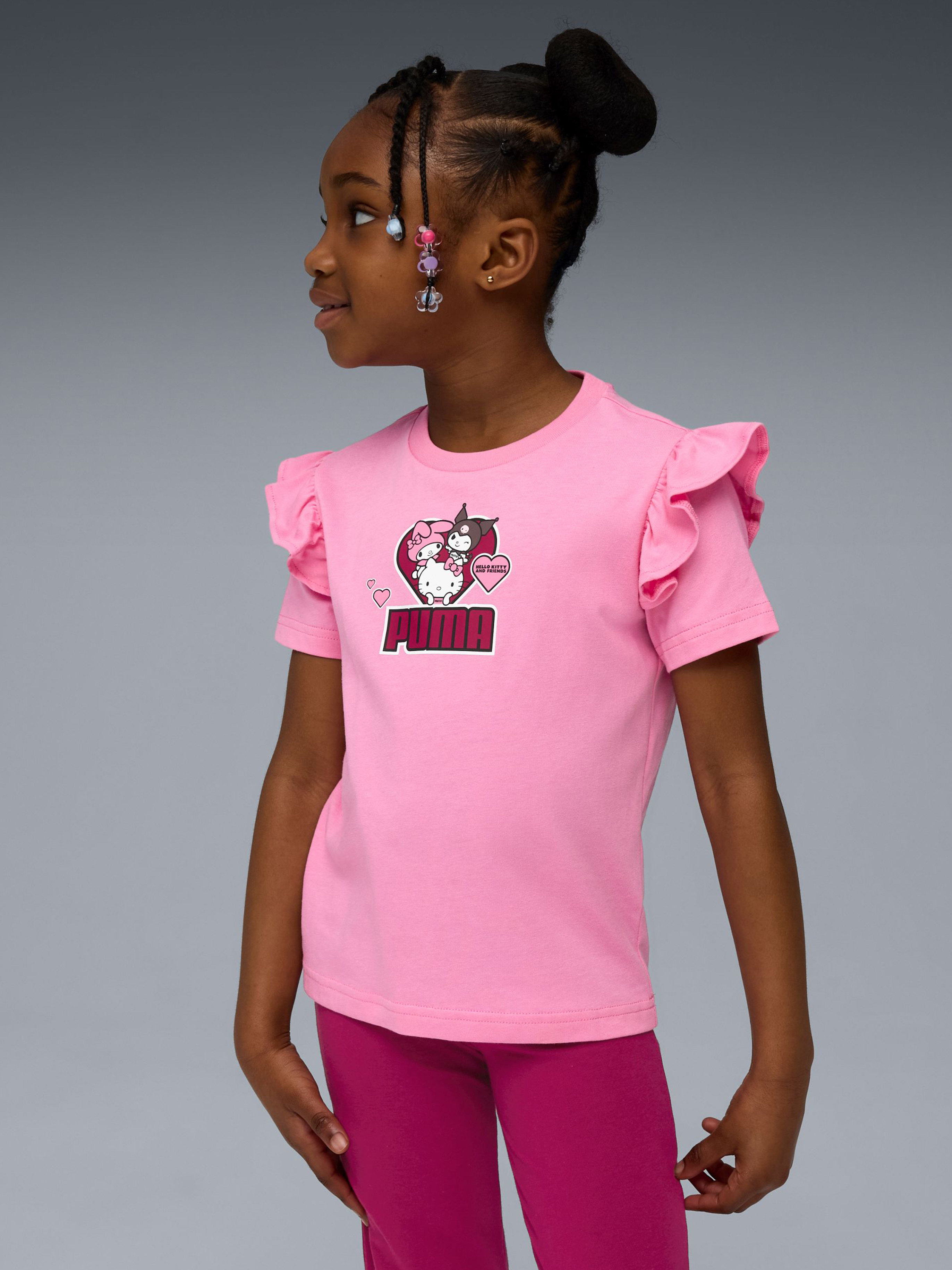 Puma Hello Kitty &  Friends T-Shirt, Posie Pink, 104