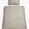 Mini Dreams Bettwäsche Babybett Vintage Rüschen, Khaki