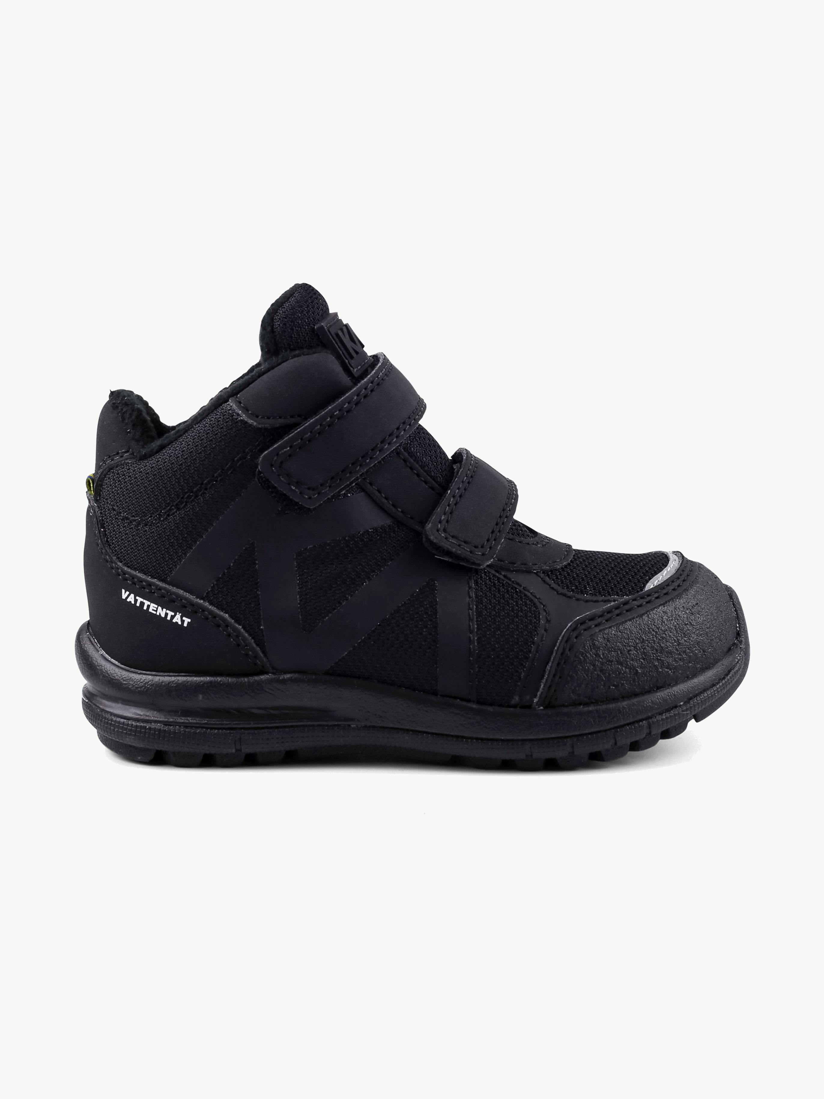 Iggesund WP Gefüttert Kinder Sneaker, Schwarz, 24, Kinderschuhe