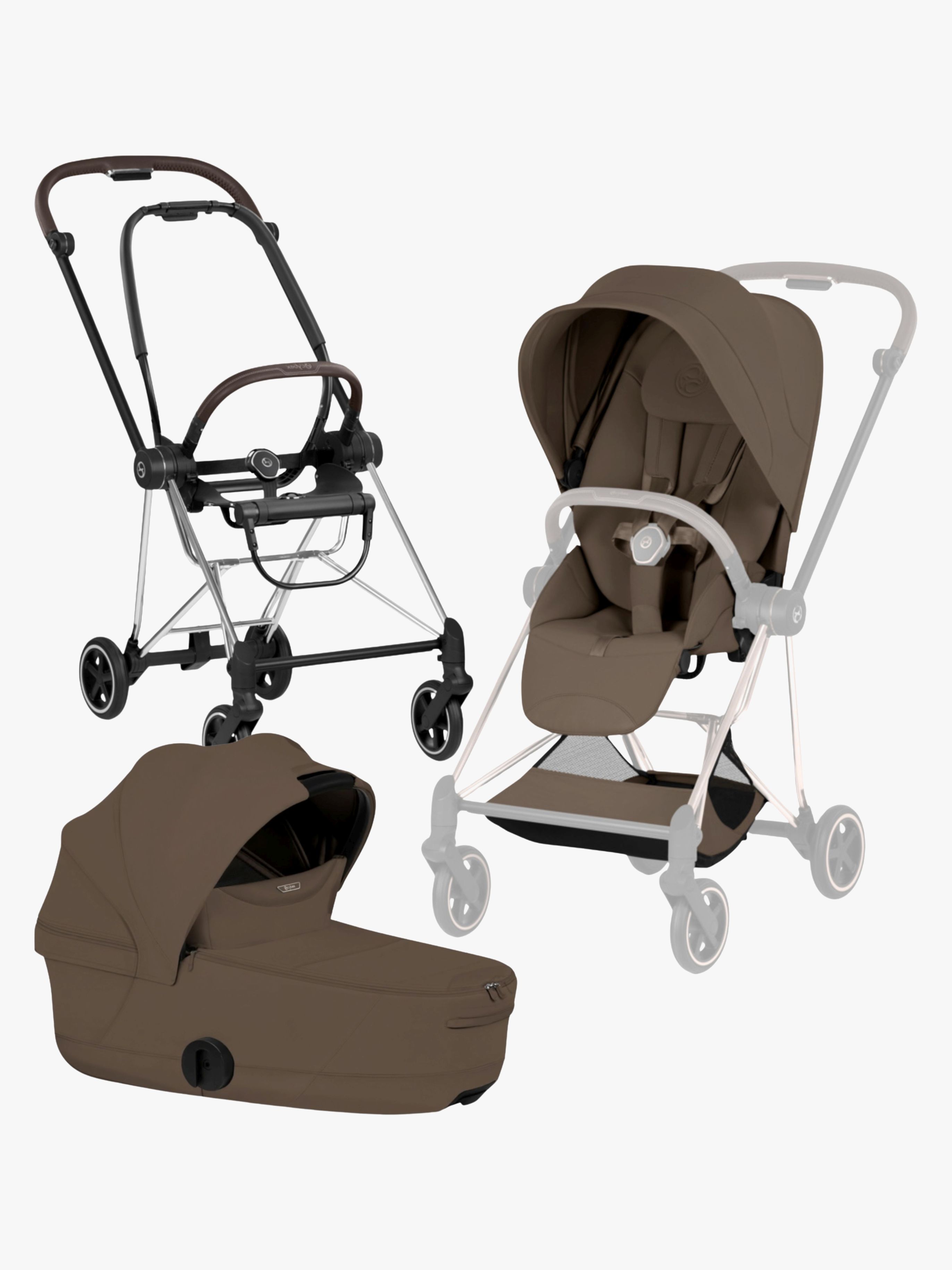 Cybex Mios Style Kombikinderwagen, Chrome Brown/Coconut Brown