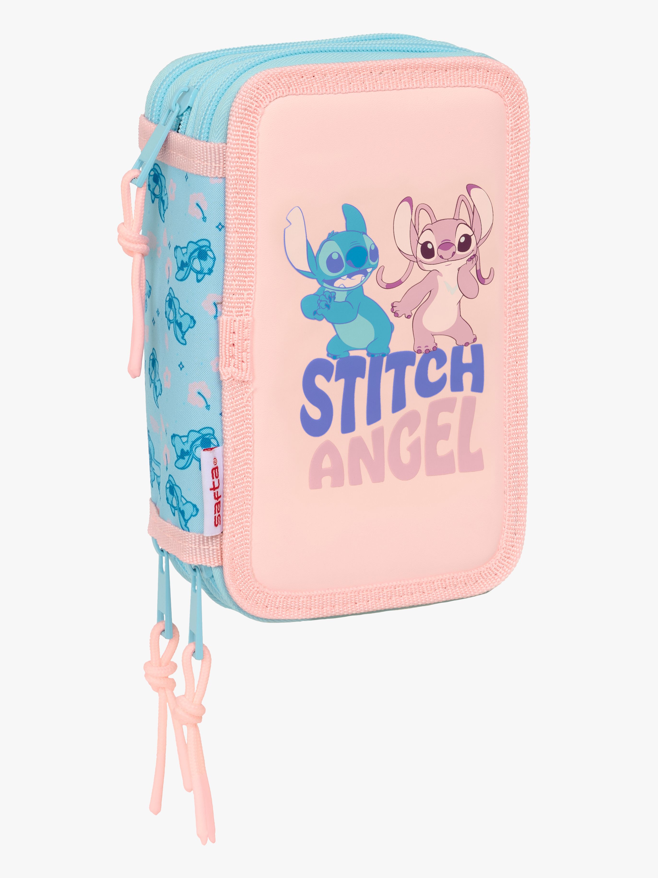 Disney Stitch Gefülltes Dreifach-Federmäppchen 37 Teile, Ohana