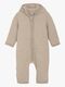 Huttelihut Overall Merinowolle mit Ohren, Camel Melange