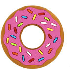 Silli Chews Beißspielzeug Pink Donut