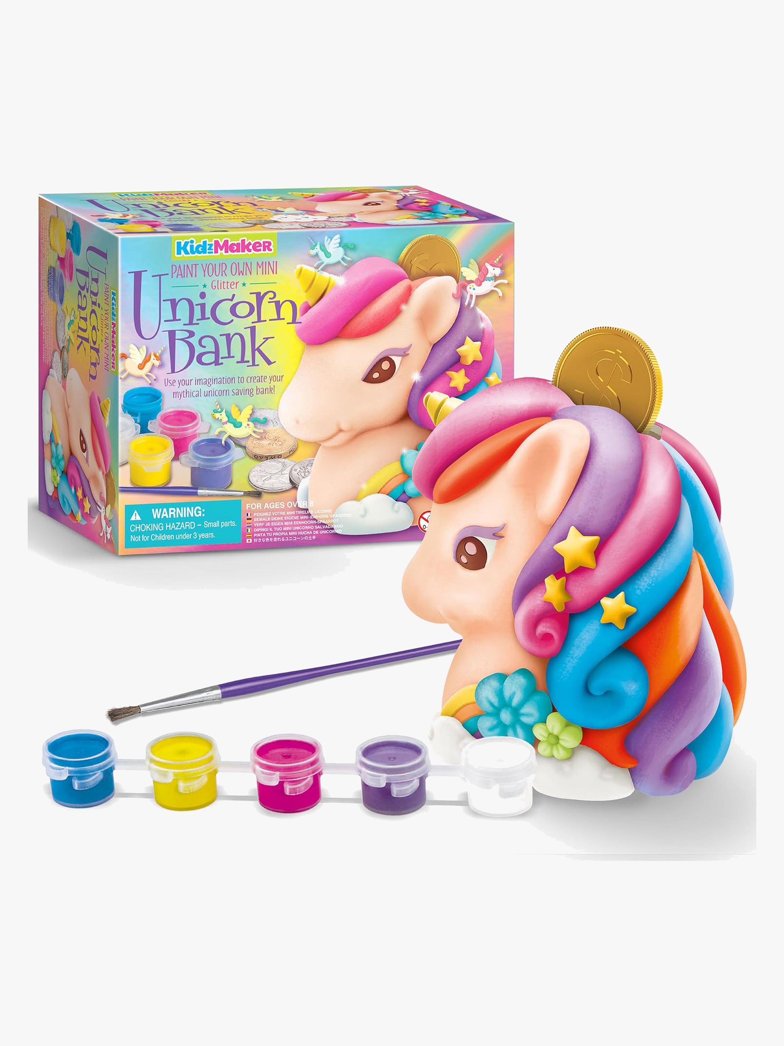 4M KidzMaker DIY-Set Bemale Deine Einhorn-Spardose