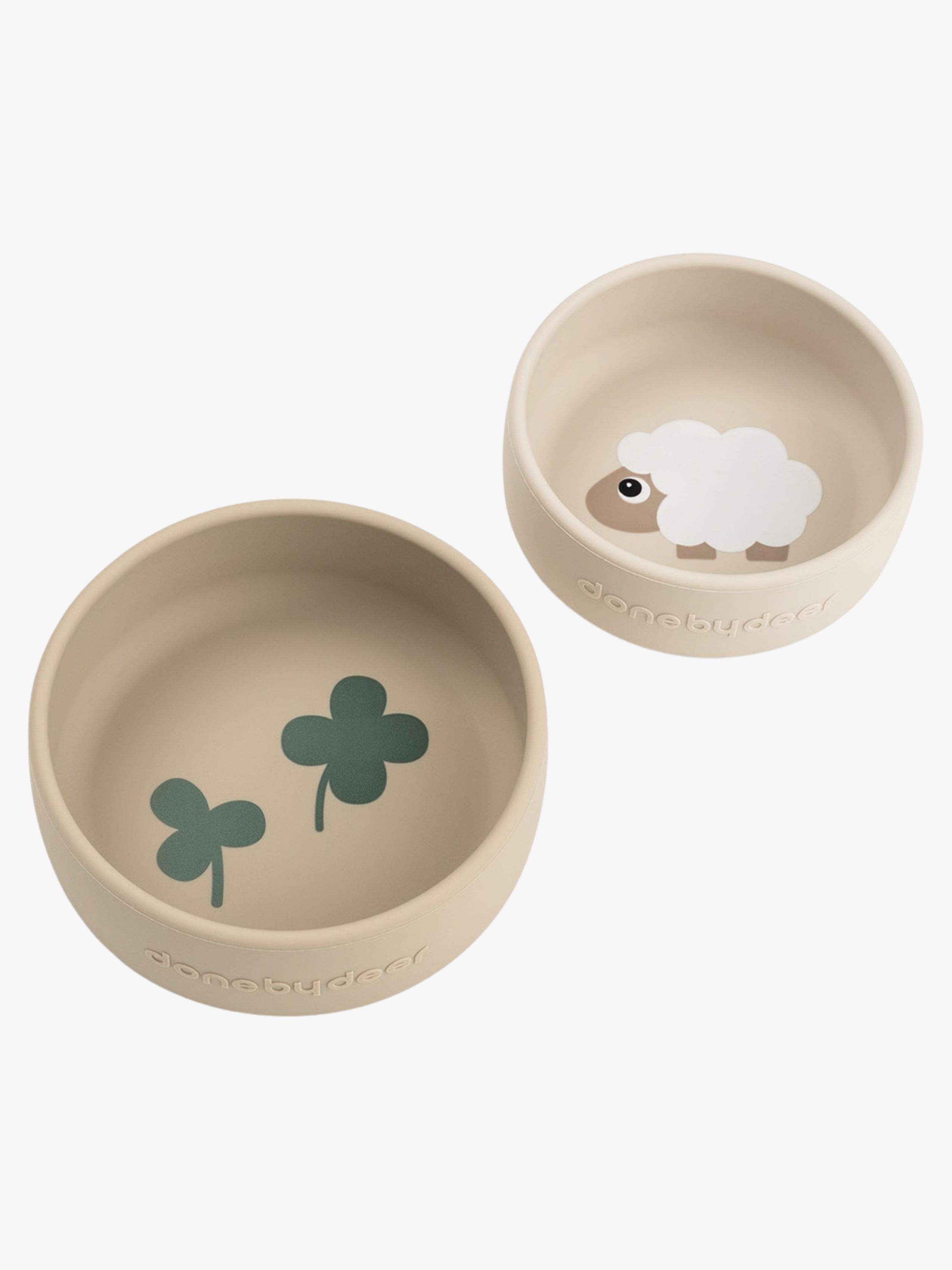 Sheepy Silikon Schüssel 2er-Pack, Sand