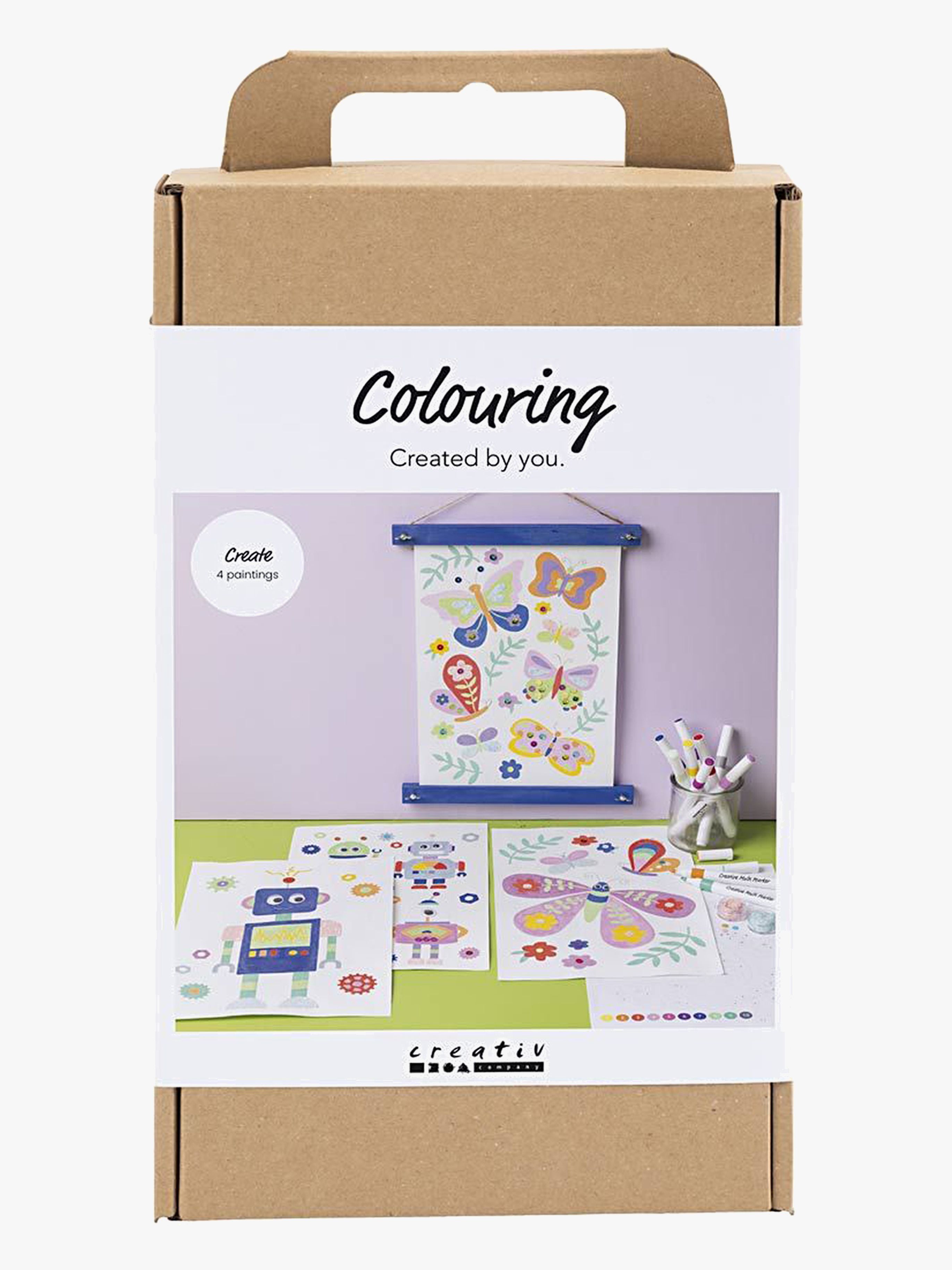 Creativ Company Bastelset Malen nach Zahlen Fröhliche Farben