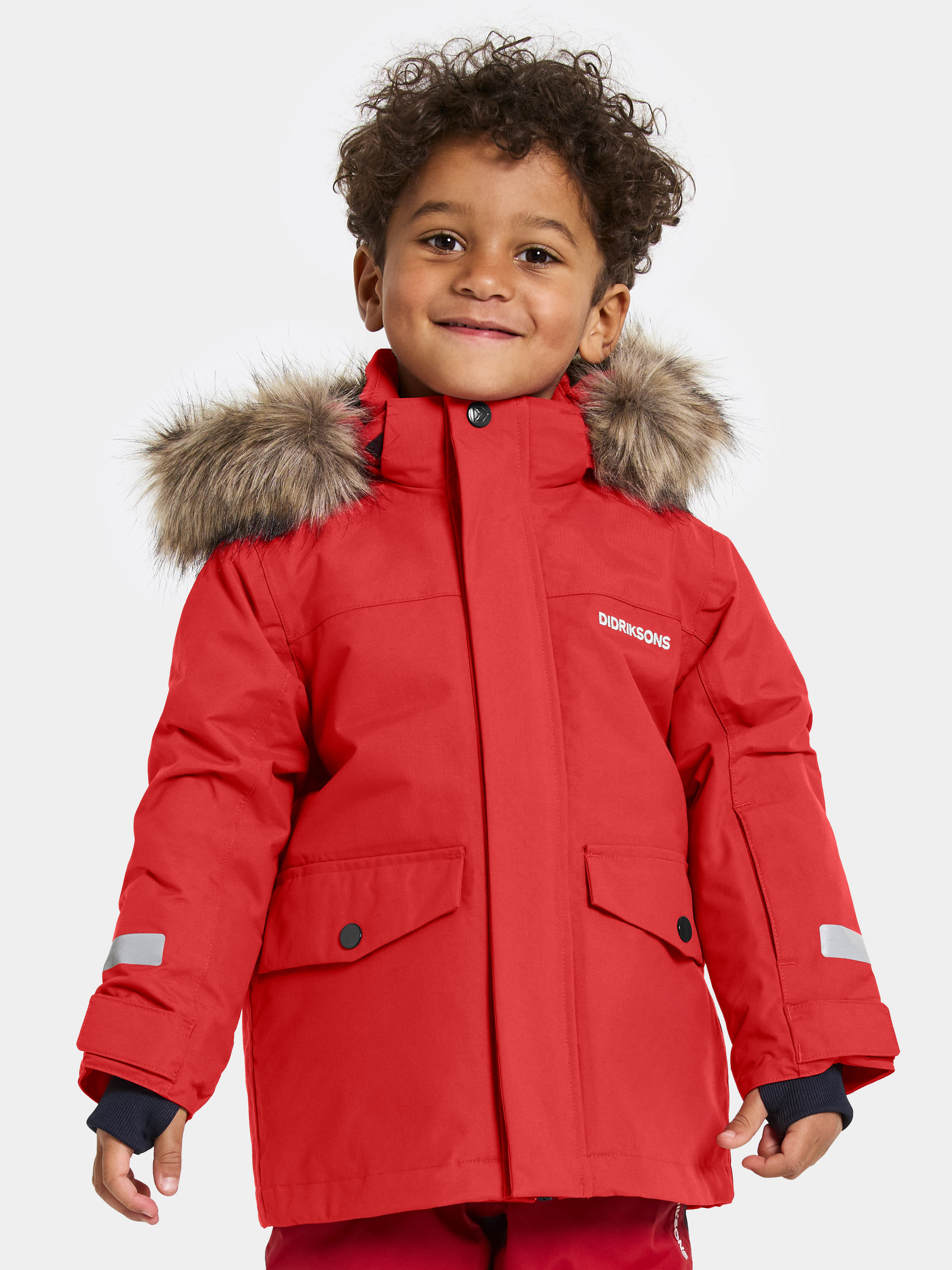 Didriksons Bjärven Winterjacke, Pomme Red, 90