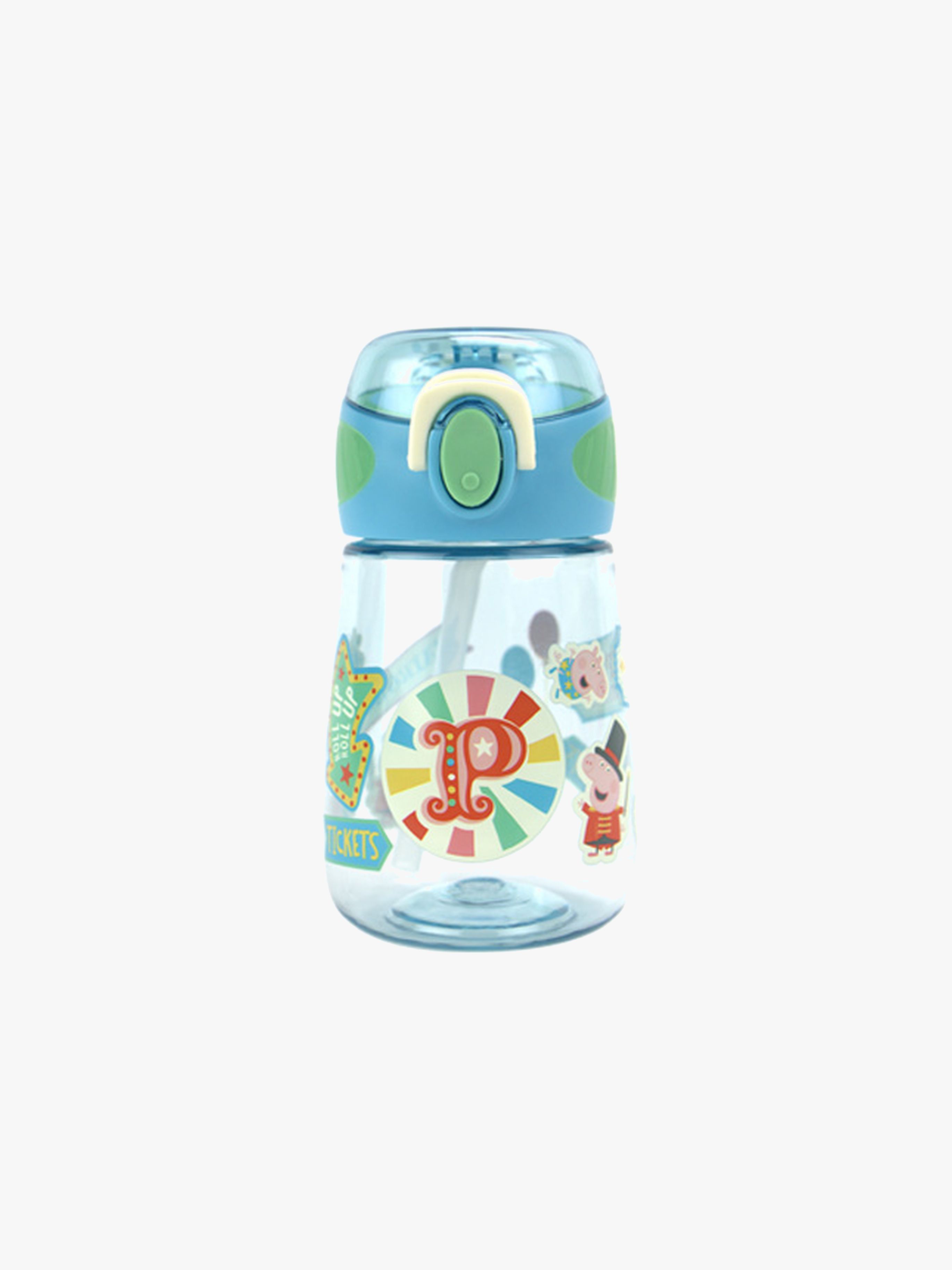 Nuby Peppa Pig 2-in-1 Trinkflasche 400 ml, Blau