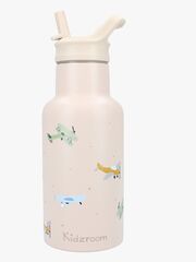 Kidzroom Stainless Steel Trinkflasche 350 ml Small Talk, Beige