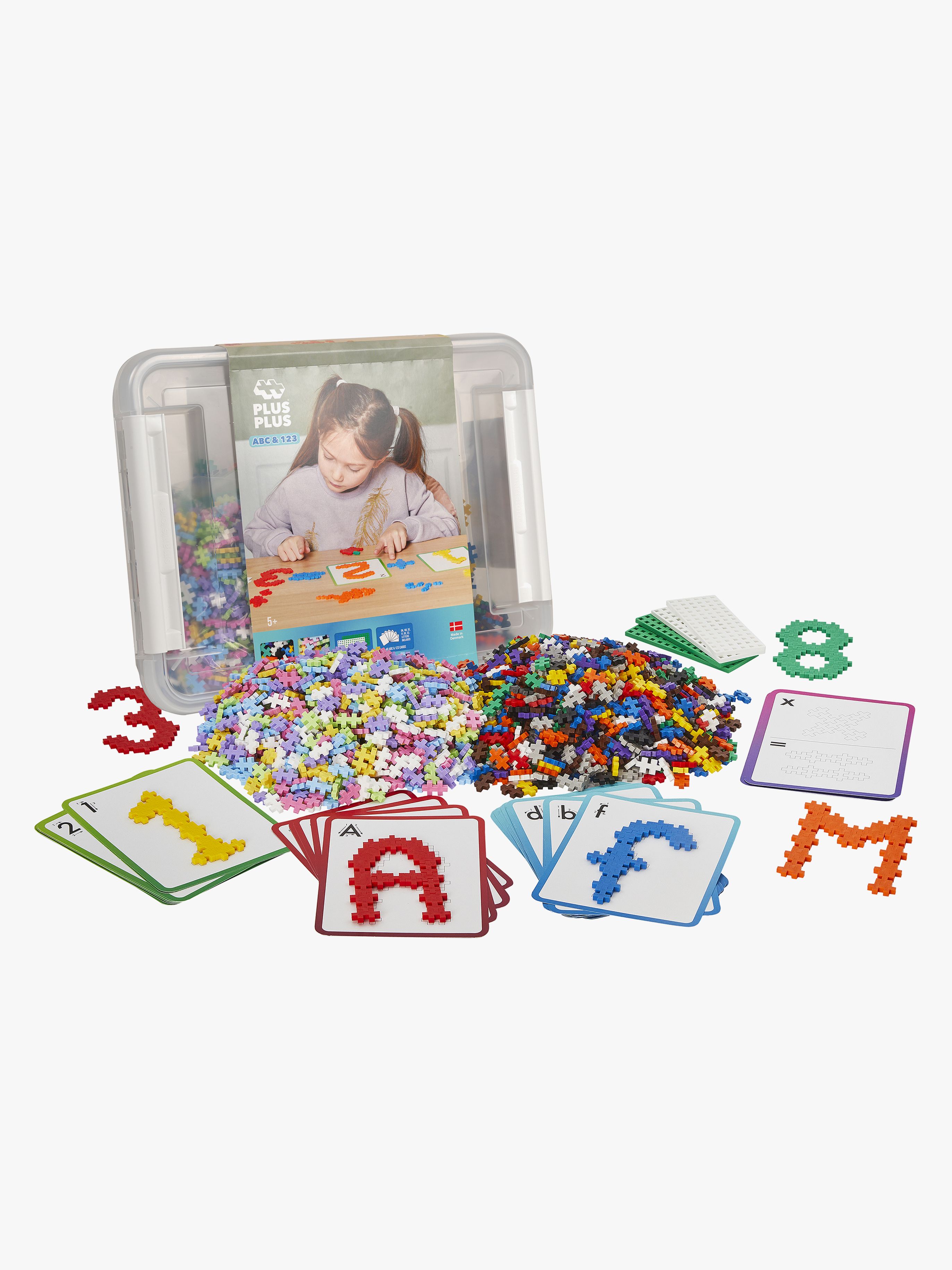 Plus-Plus ABC & 123 Aufbewahrungsbox 2000 Teile