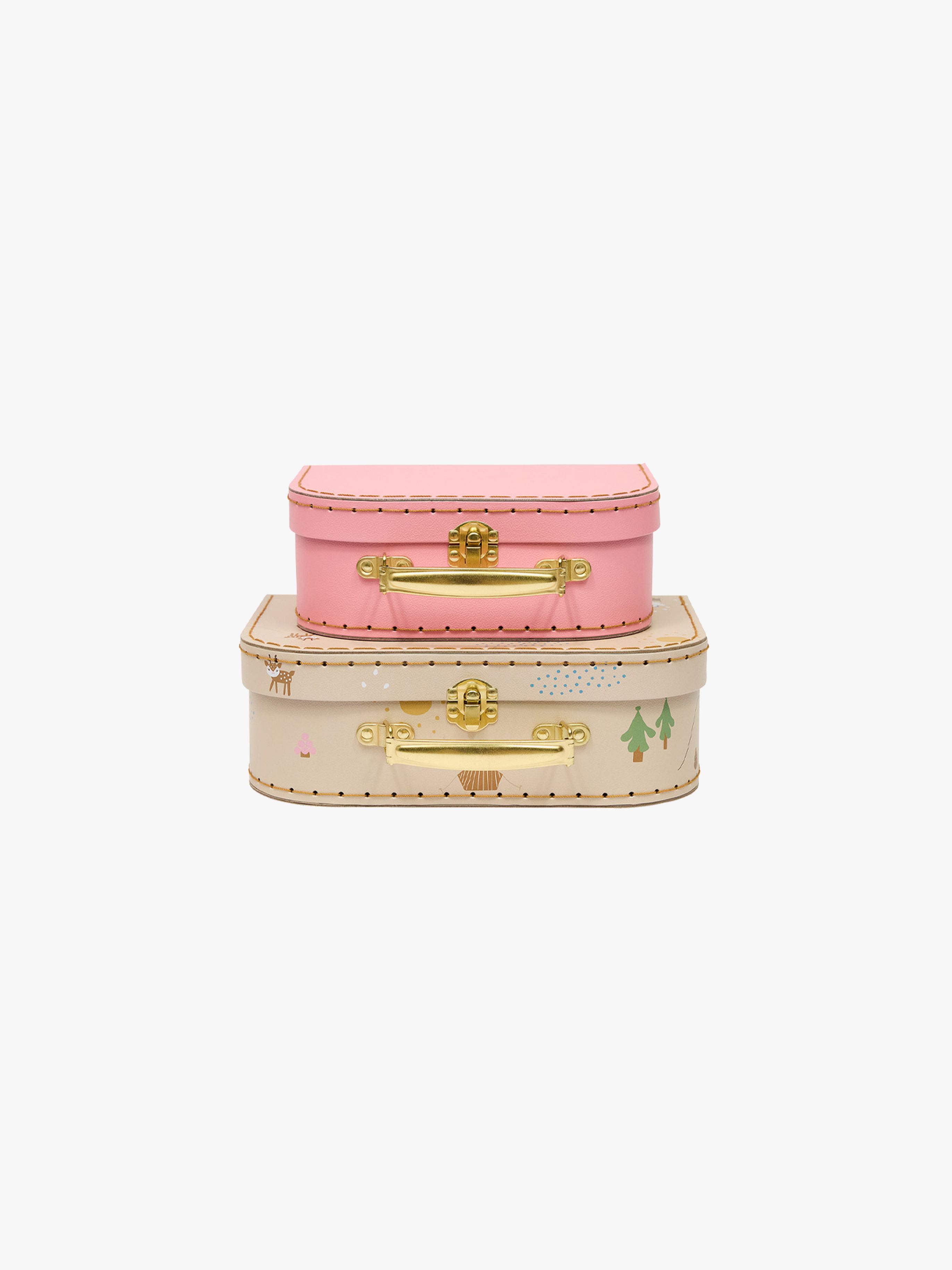 Mini Koffer Friends in the forest Deer & Duck 2er-Pack