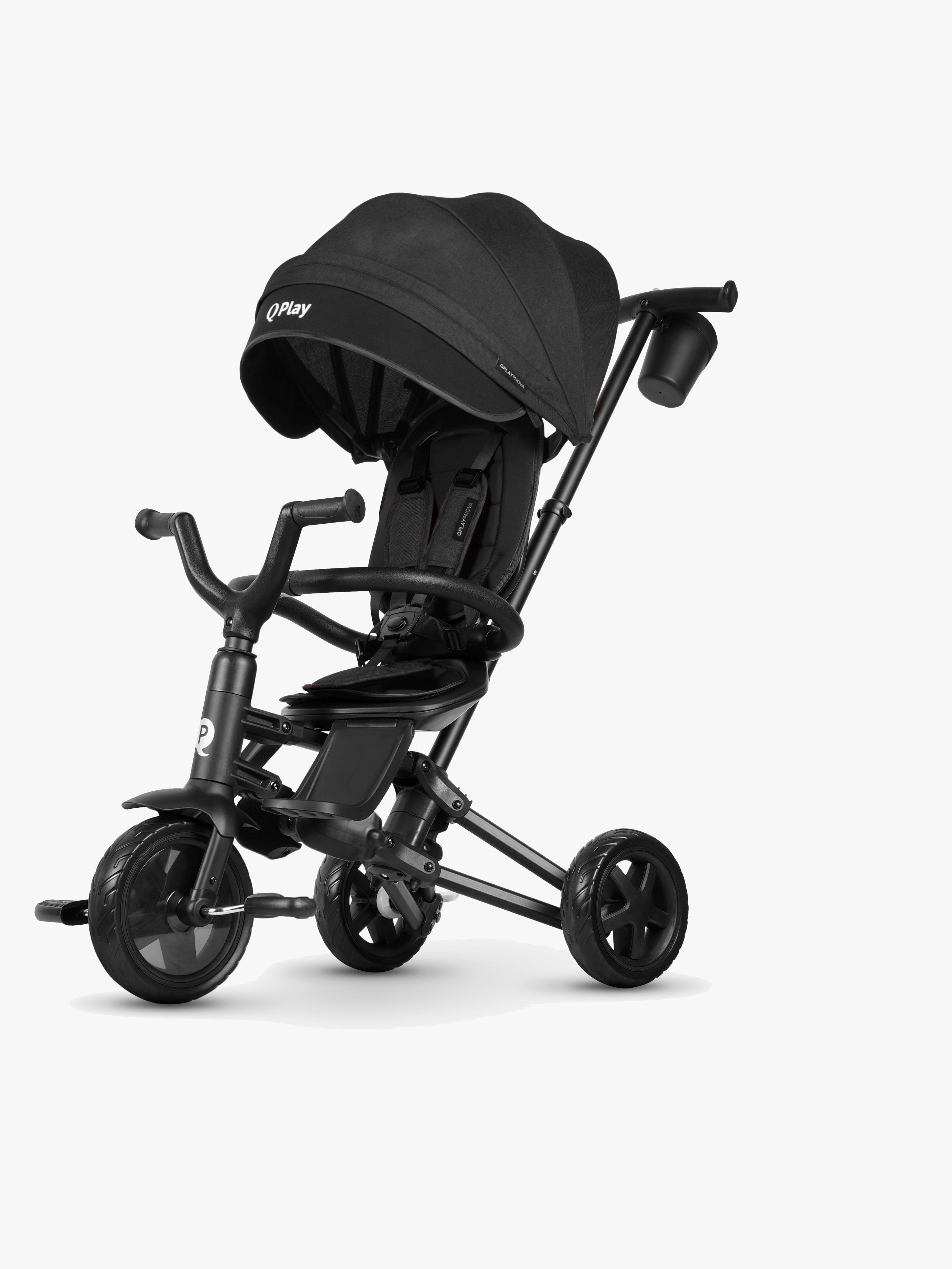 Qplay Nova Niello 6-in-1 Dreirad, Schwarz