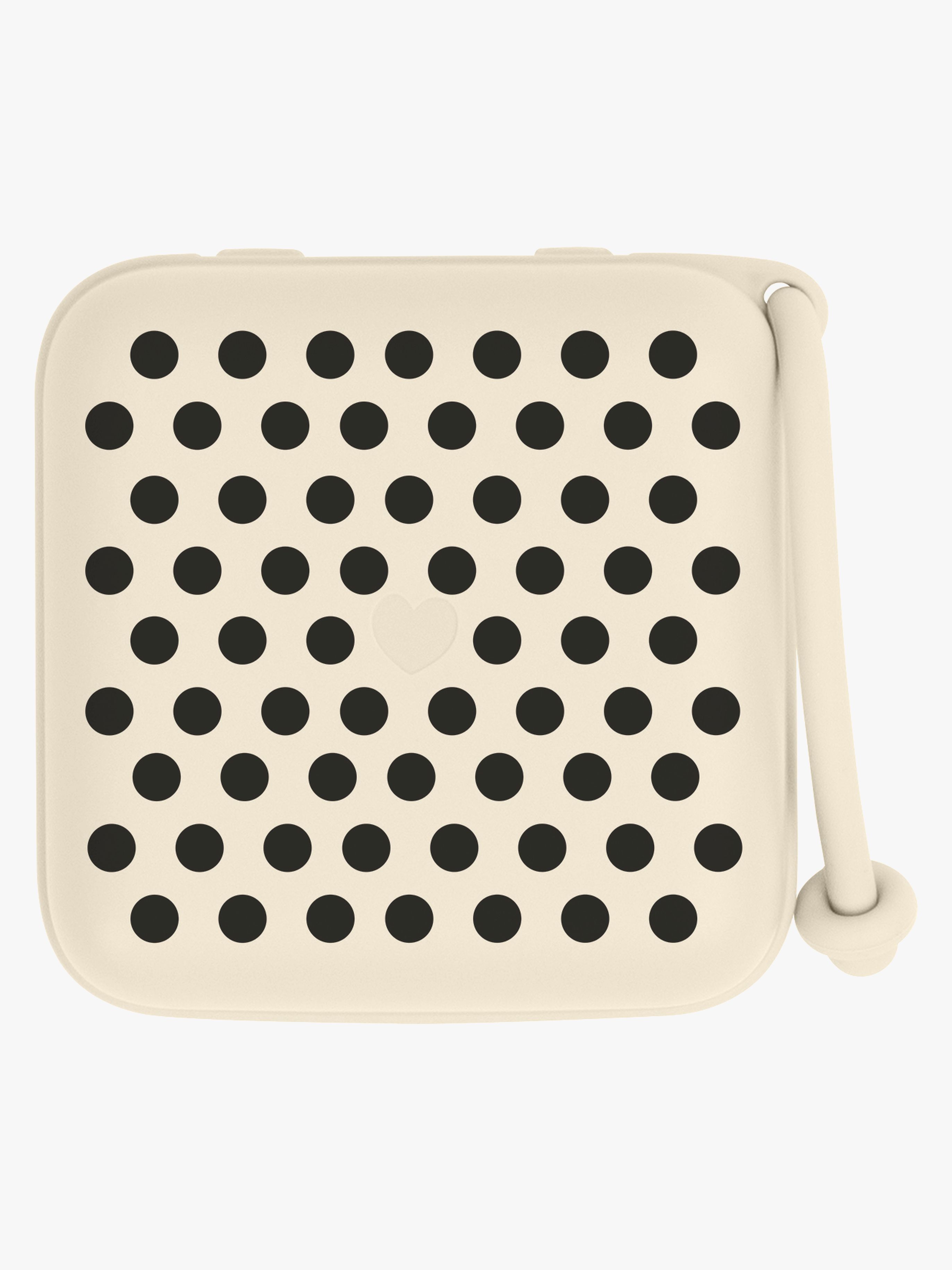 Studio Schnullerbox Polka, Ivory / Black