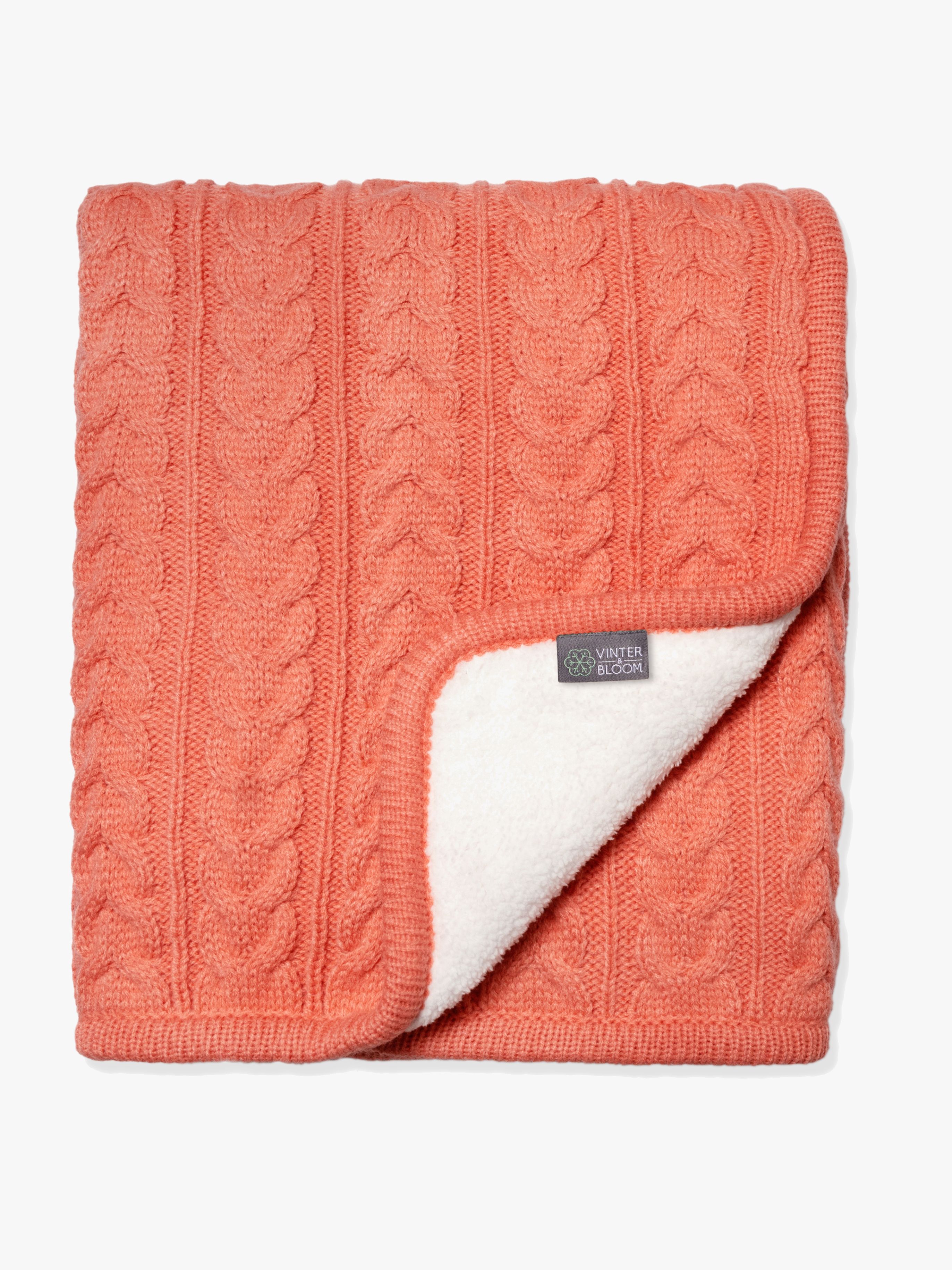Vinter &  Bloom Decke Cuddly, Soft Coral