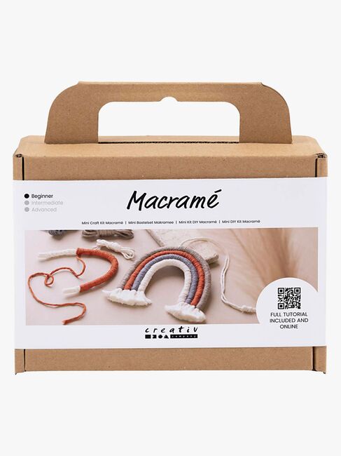 Creativ Company Bastelset Makramee Regenbogen