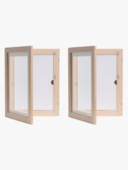 Minitude OLIVER Klapp-Rahmen A4, 2er-Pack, 100 Blätter, White Wash