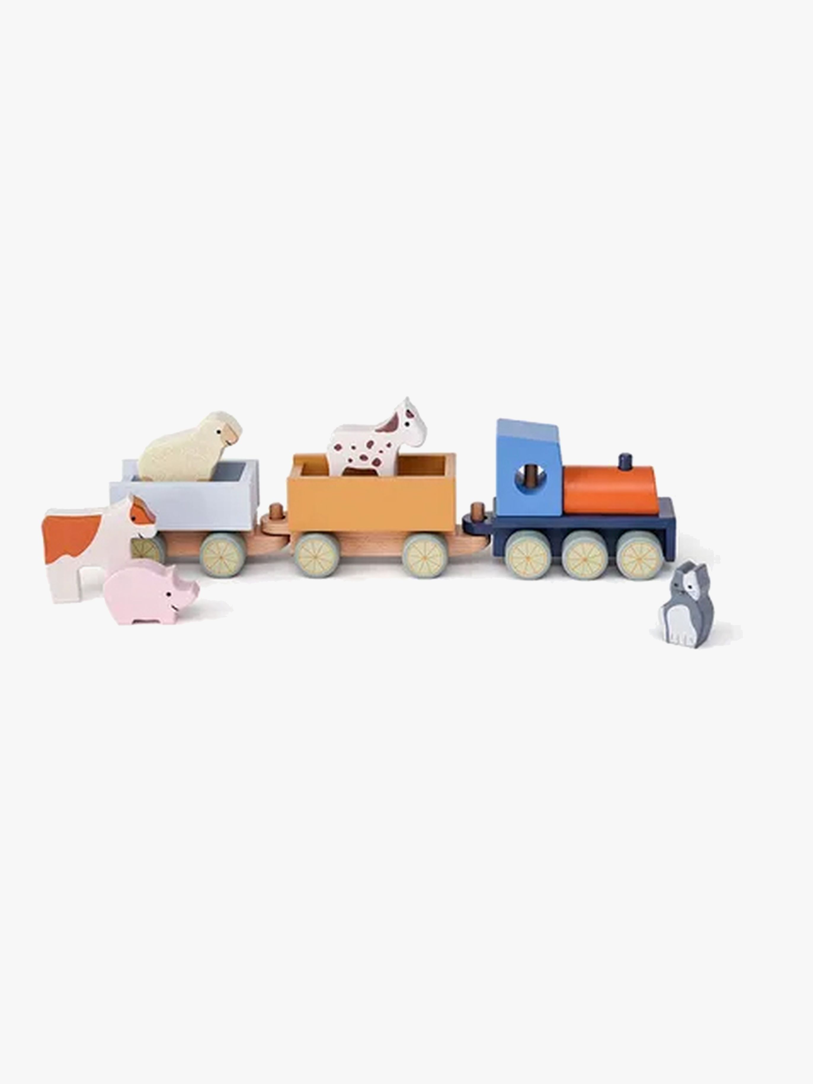 Kid's Concept Aiden Zug mit Bauernhoftieren, Babyspielzeug