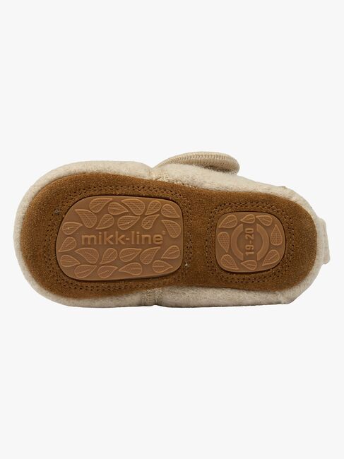 Mikk-Line Hausschuhe Wolle, Off White