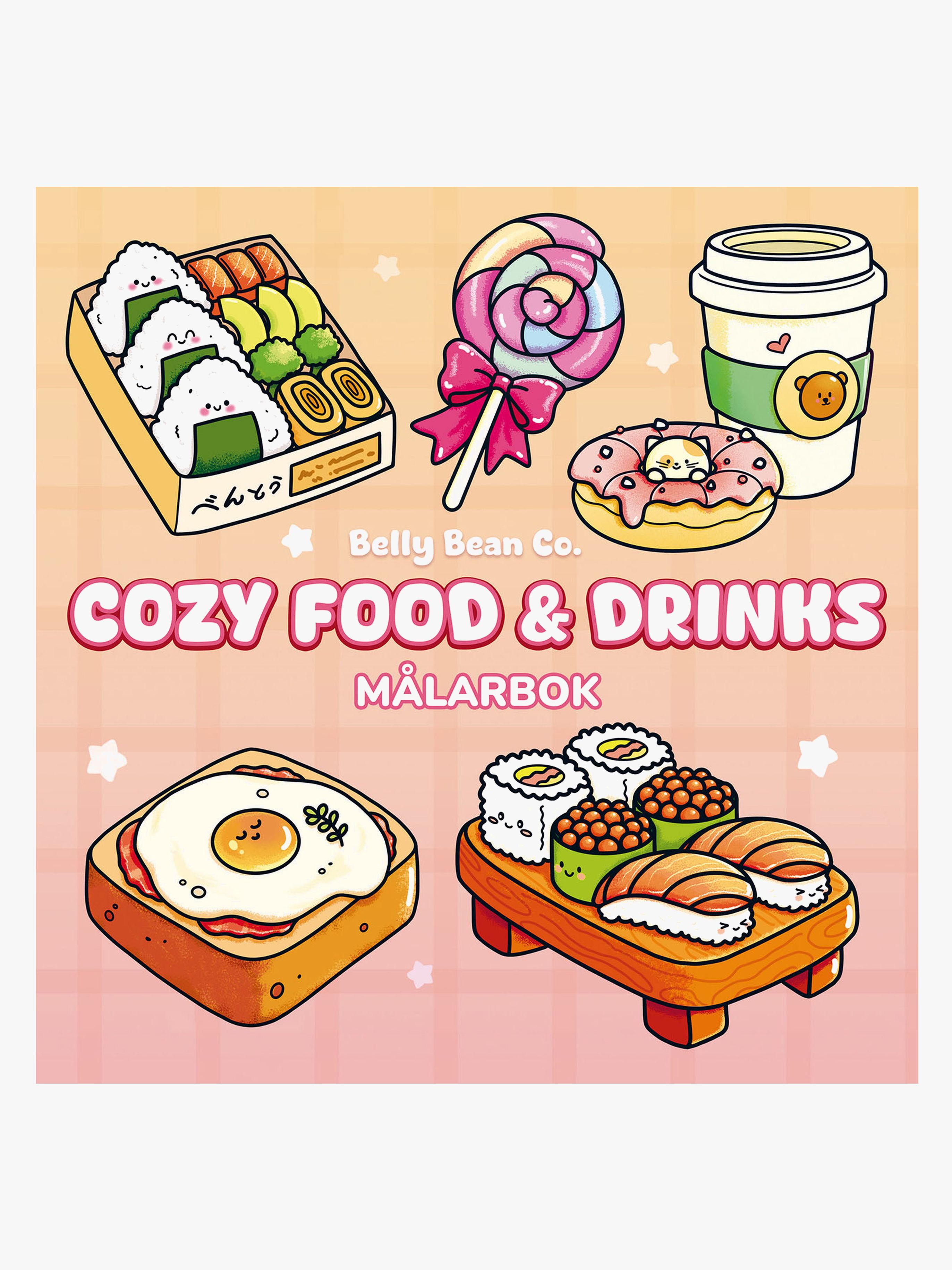 BokforlagetMaxStrom Cozy Food & Drinks Malbuch