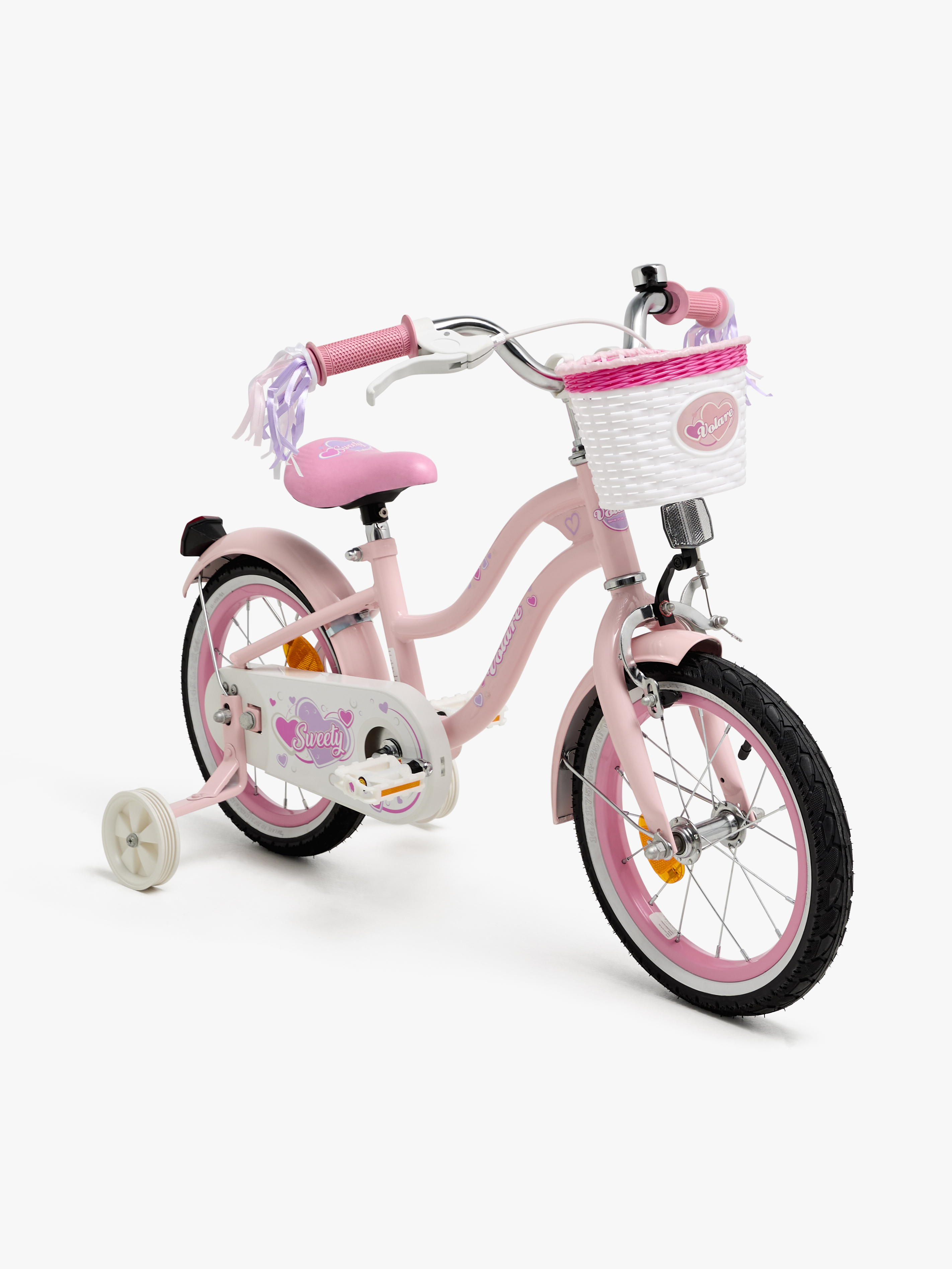Volare Sweety Kinderfahrrad 14 Zoll, Rosa