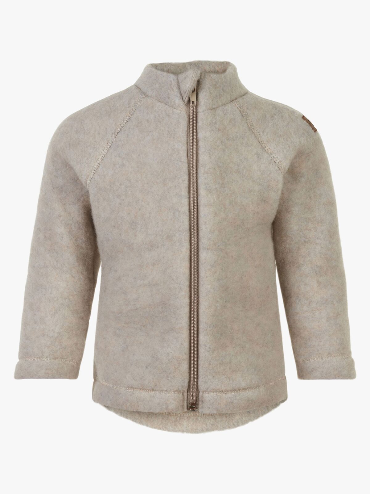 Mikk-Line Wollfilz-Jacke Baby, Melange Offwhite