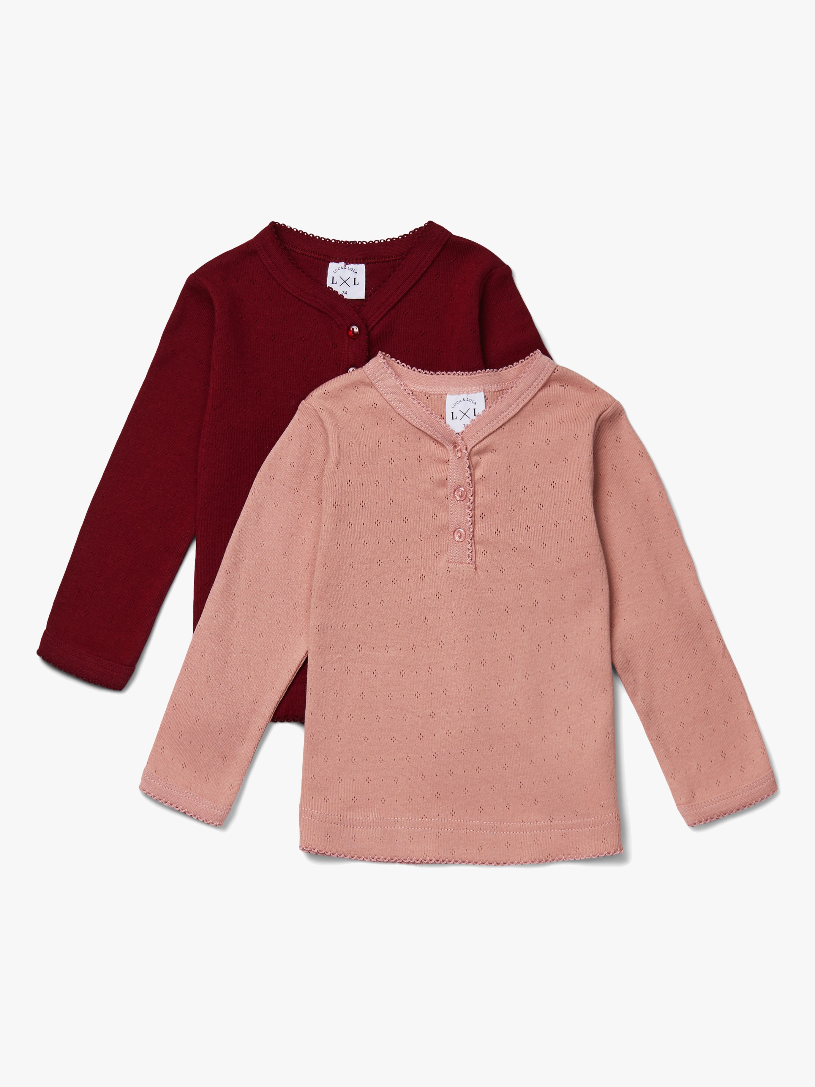 Luca &  Lola Siena Langarmshirt 2er-Pack, Pink 62