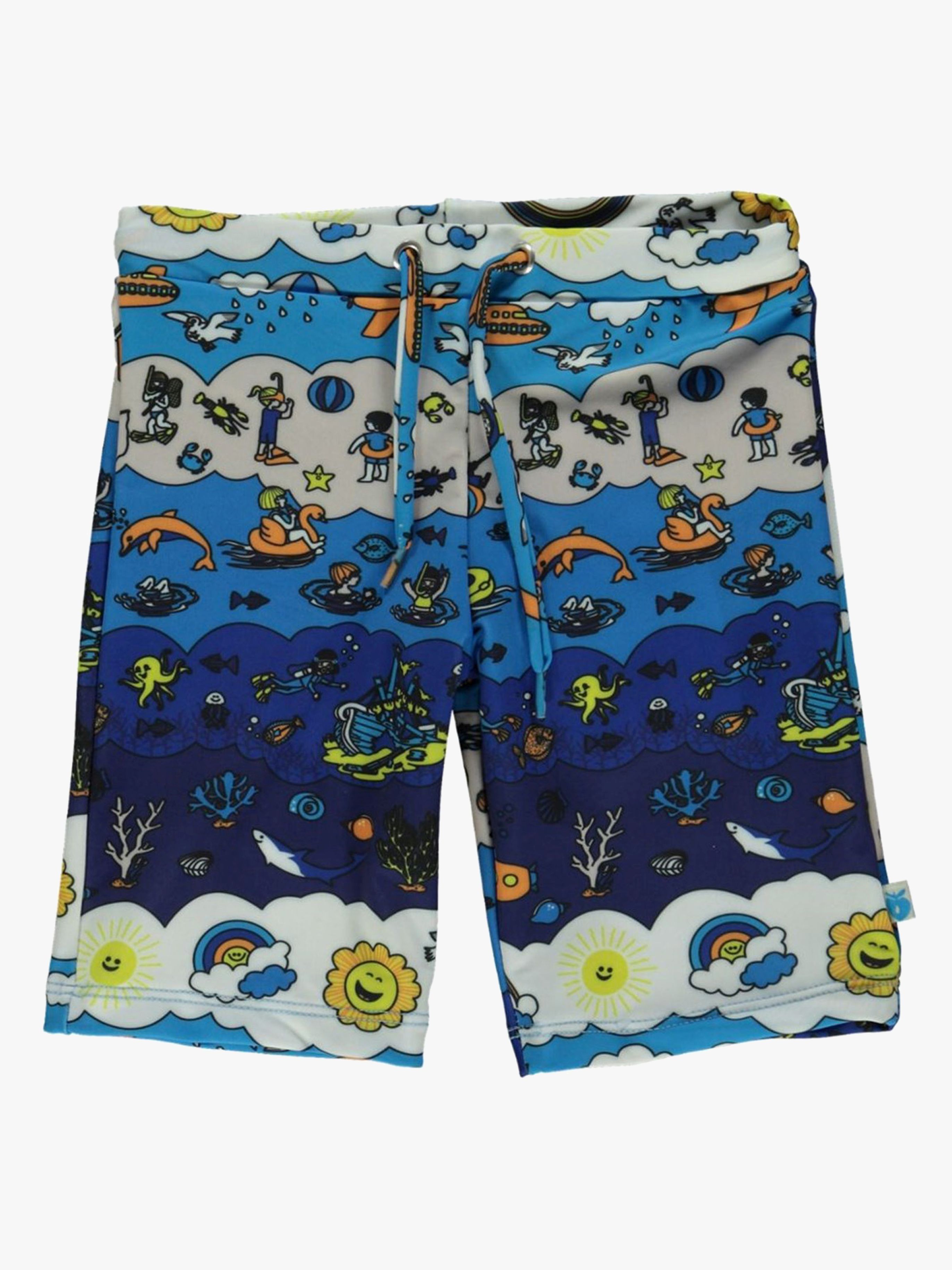Småfolk Shorts, Ocean Blue, 3-4 Jahre