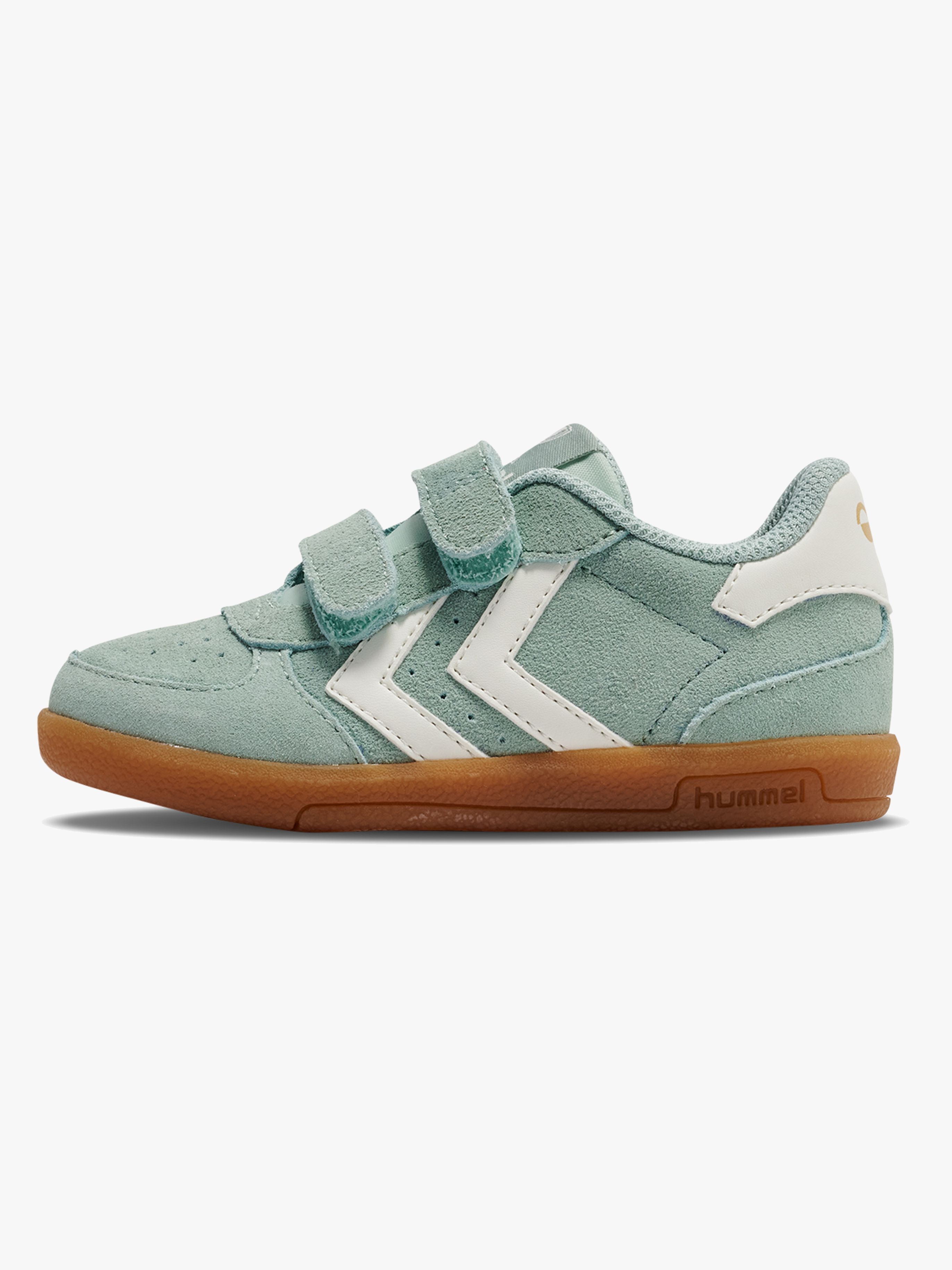 Hummel Victory Suede II Infant Kinder Sneaker, Frosty Green, 27, Kinderschuhe