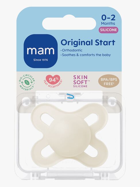 MAM Original Start Silikon Schnuller 0-2m, Neutral