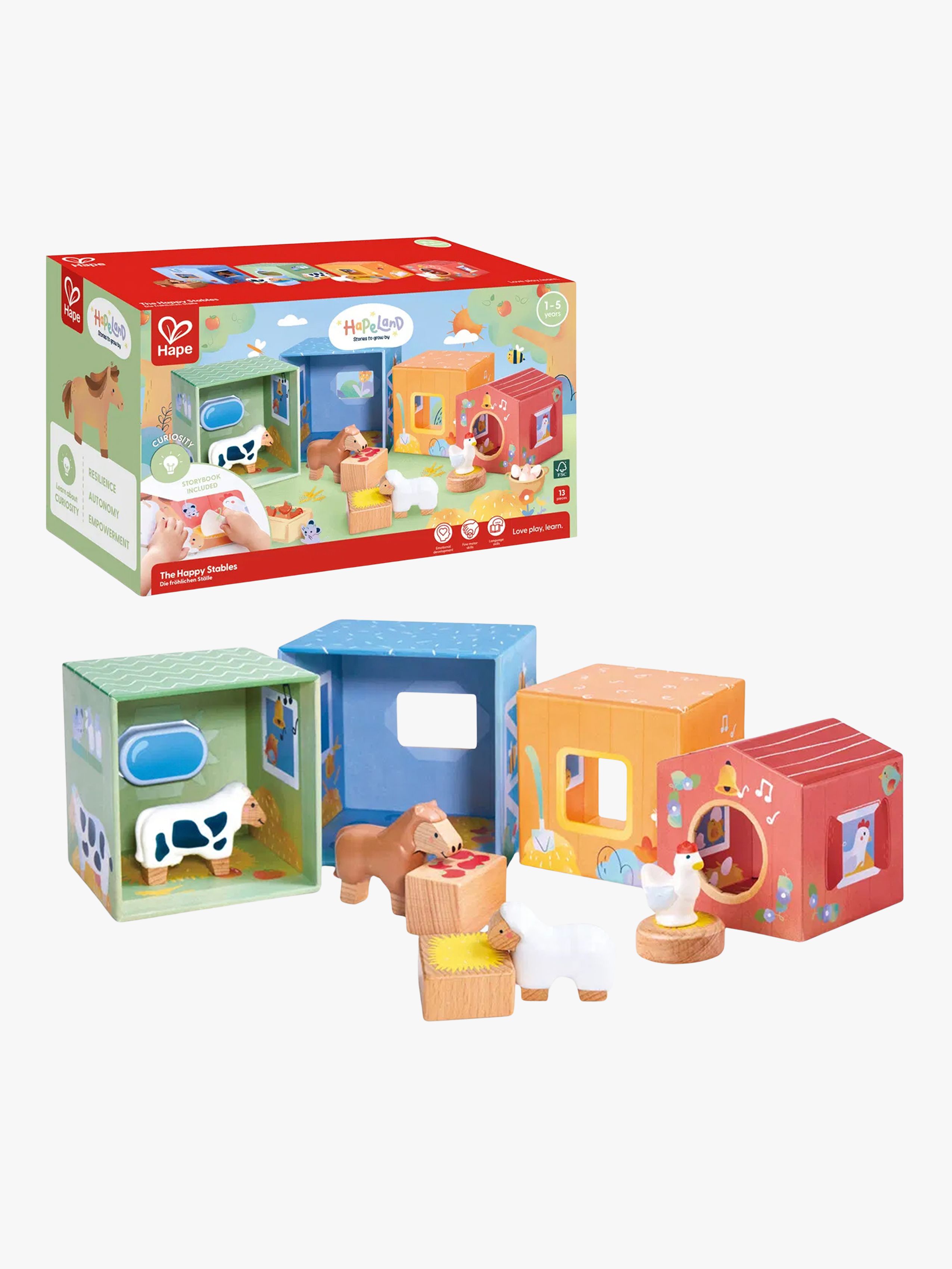 Geschichtenbuch mit Spielset The Happy Stables