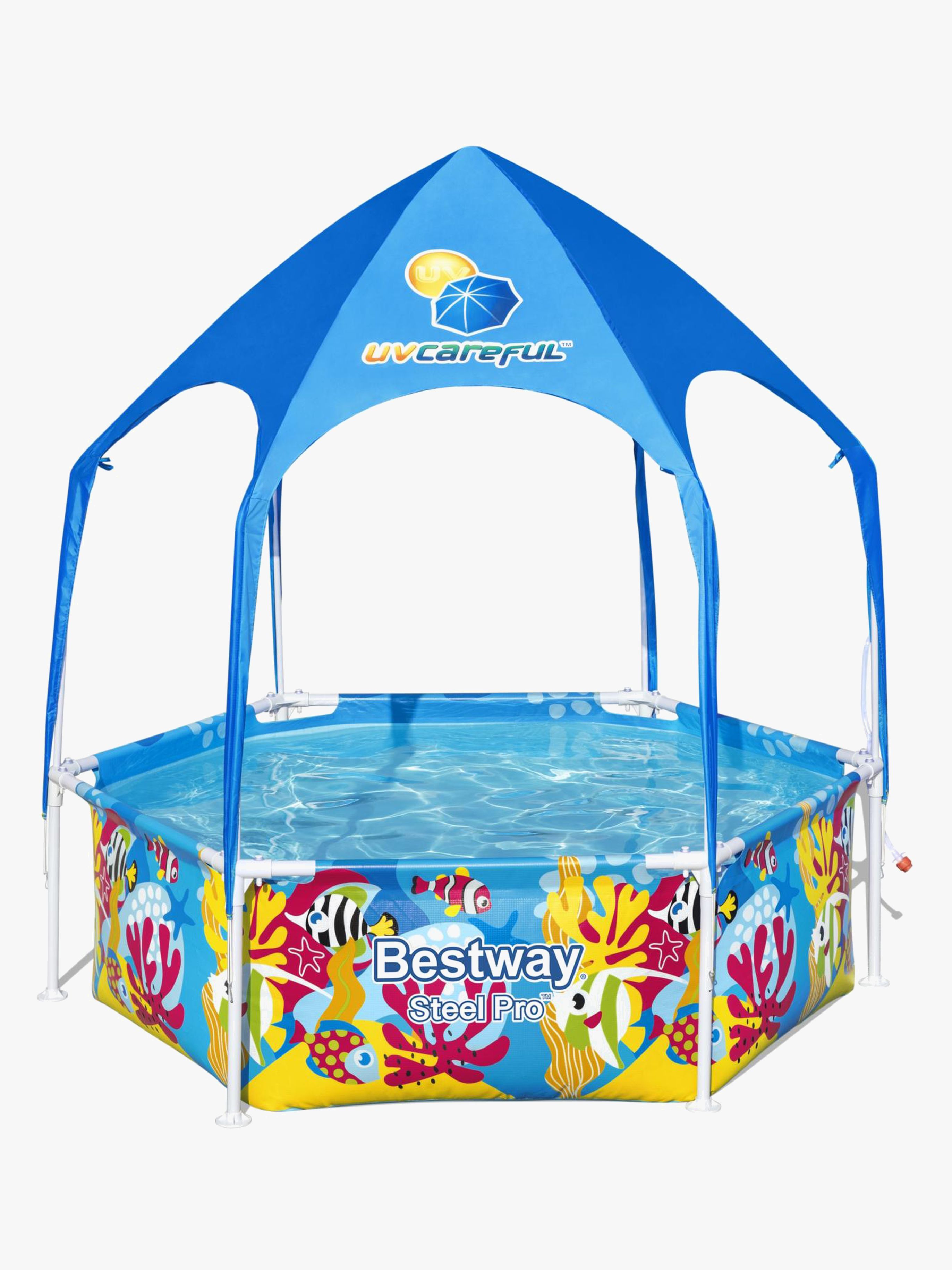 Bestway Steel Pro Kinderpool Splash-in-Shade Play, Kinderpool