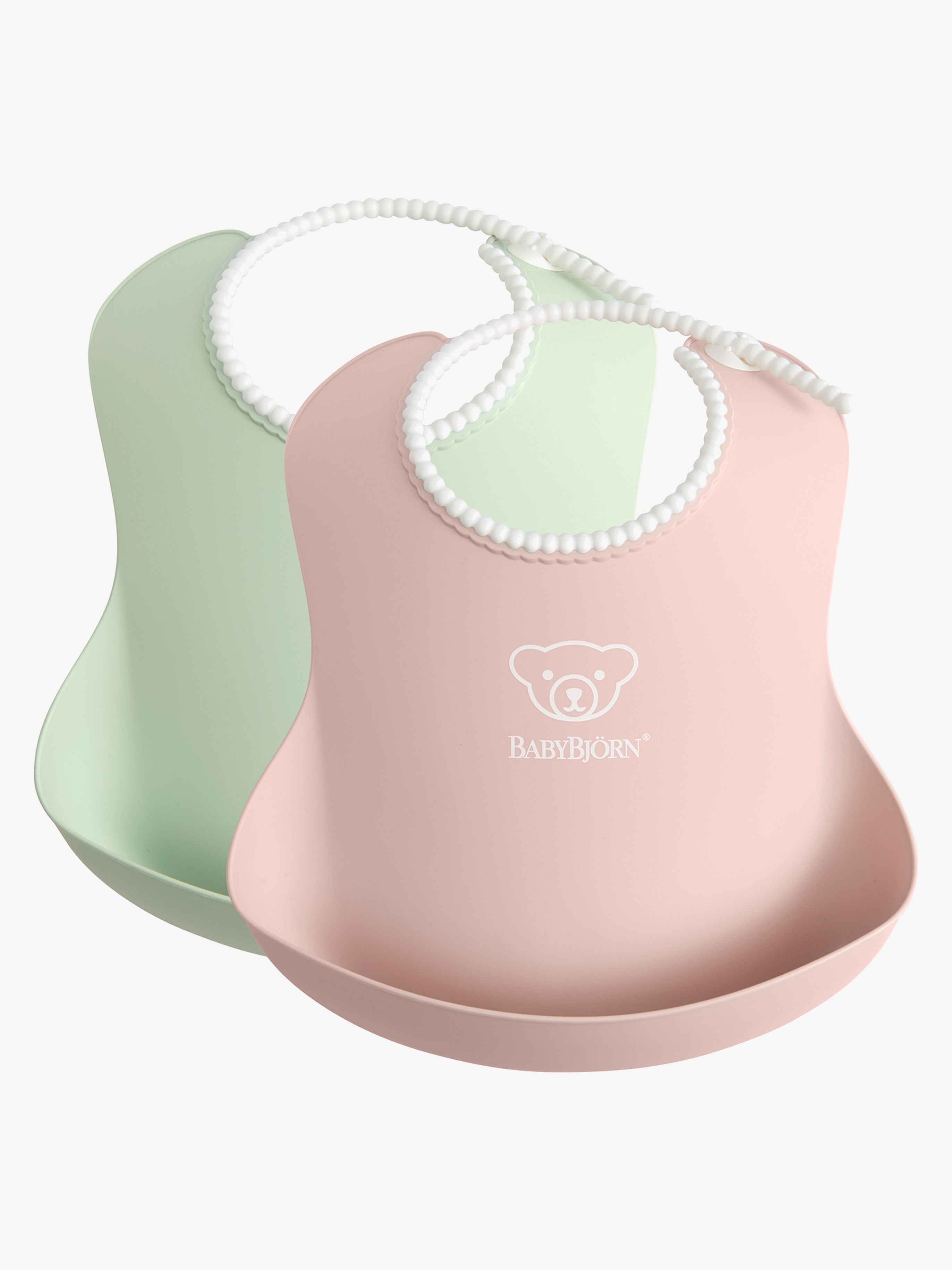 BabyBjörn Lätzchen 2er-Pack, Grün/Rosa