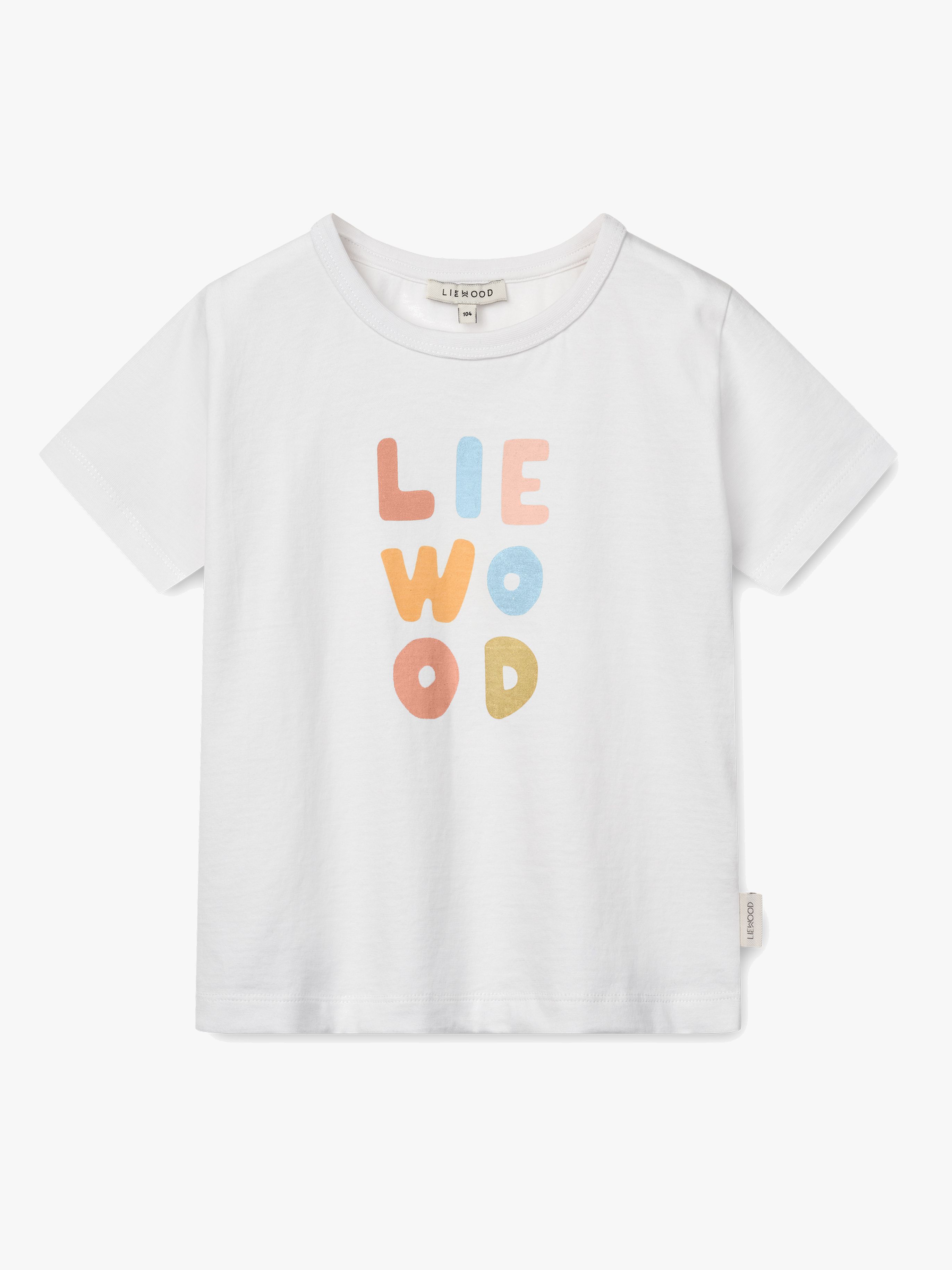 LIEWOOD Apia Placement T-Shirt, Liewood Pale tuscany/Crisp white, 128