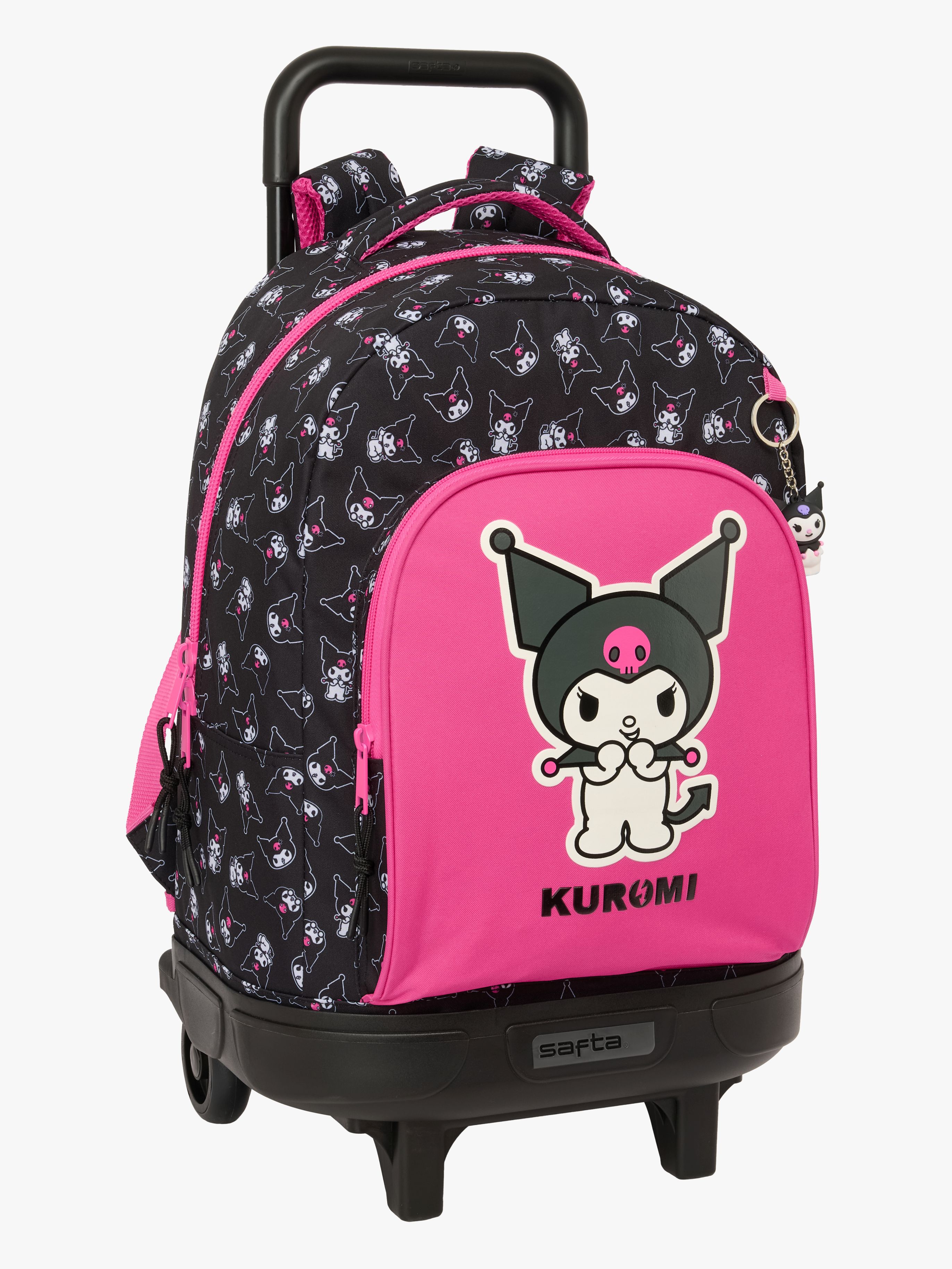 Hello Kitty Kuromi  Kompakt Reisekoffer 33L, Rosa-schwarz
