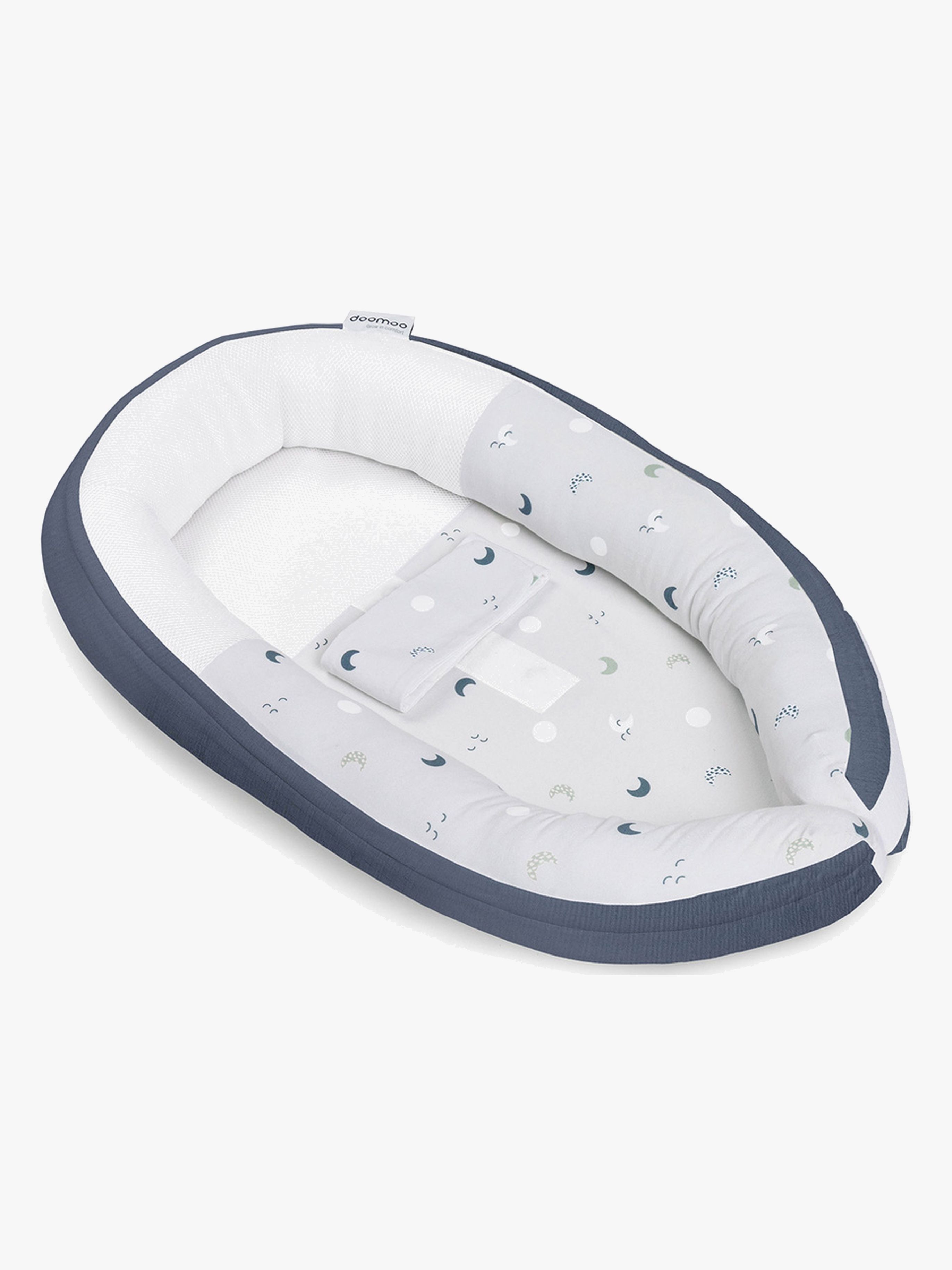 Doomoo Babynest Mond, Blaugrau