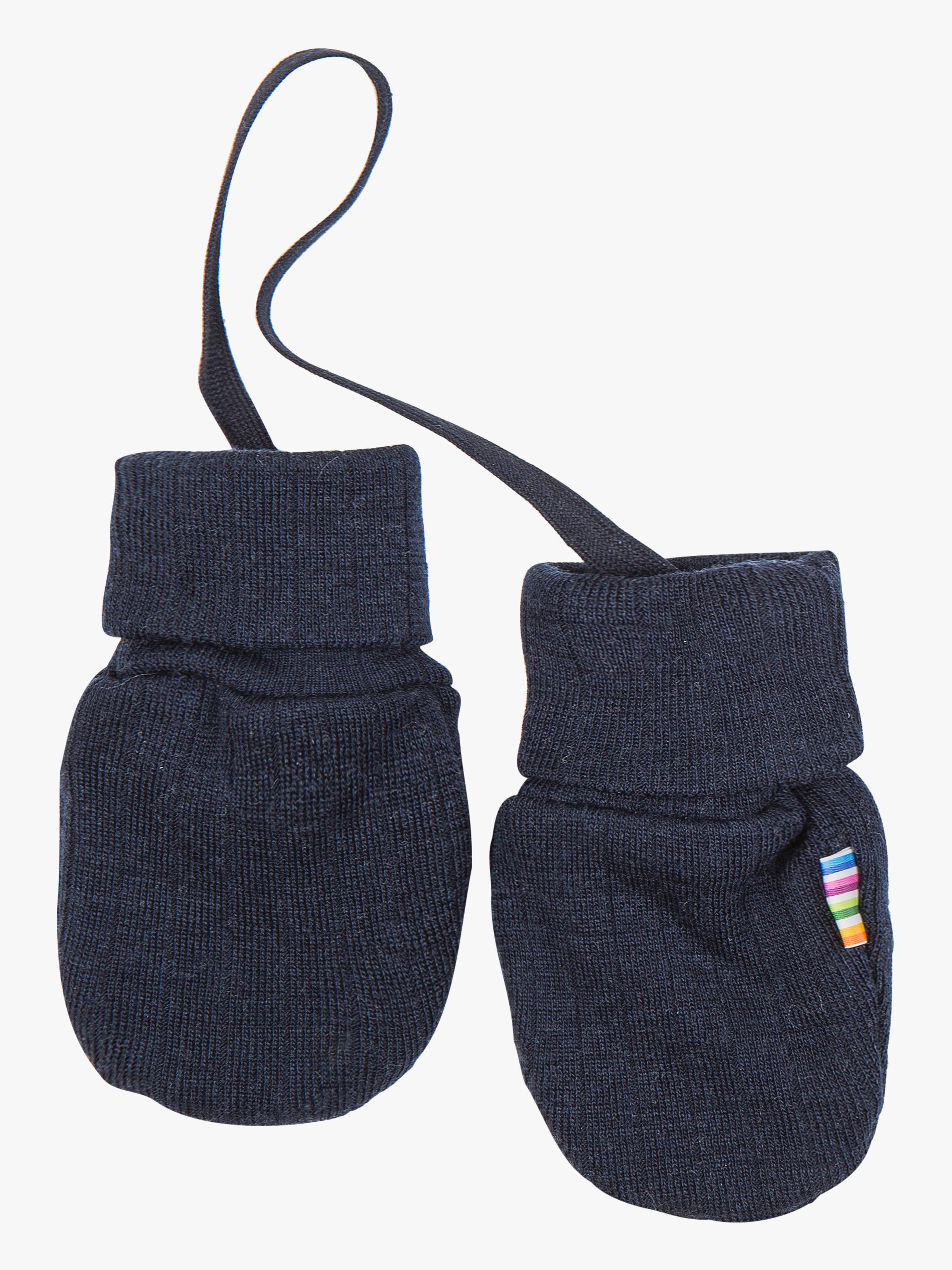 Joha Fäustlinge Merinowolle, Navy