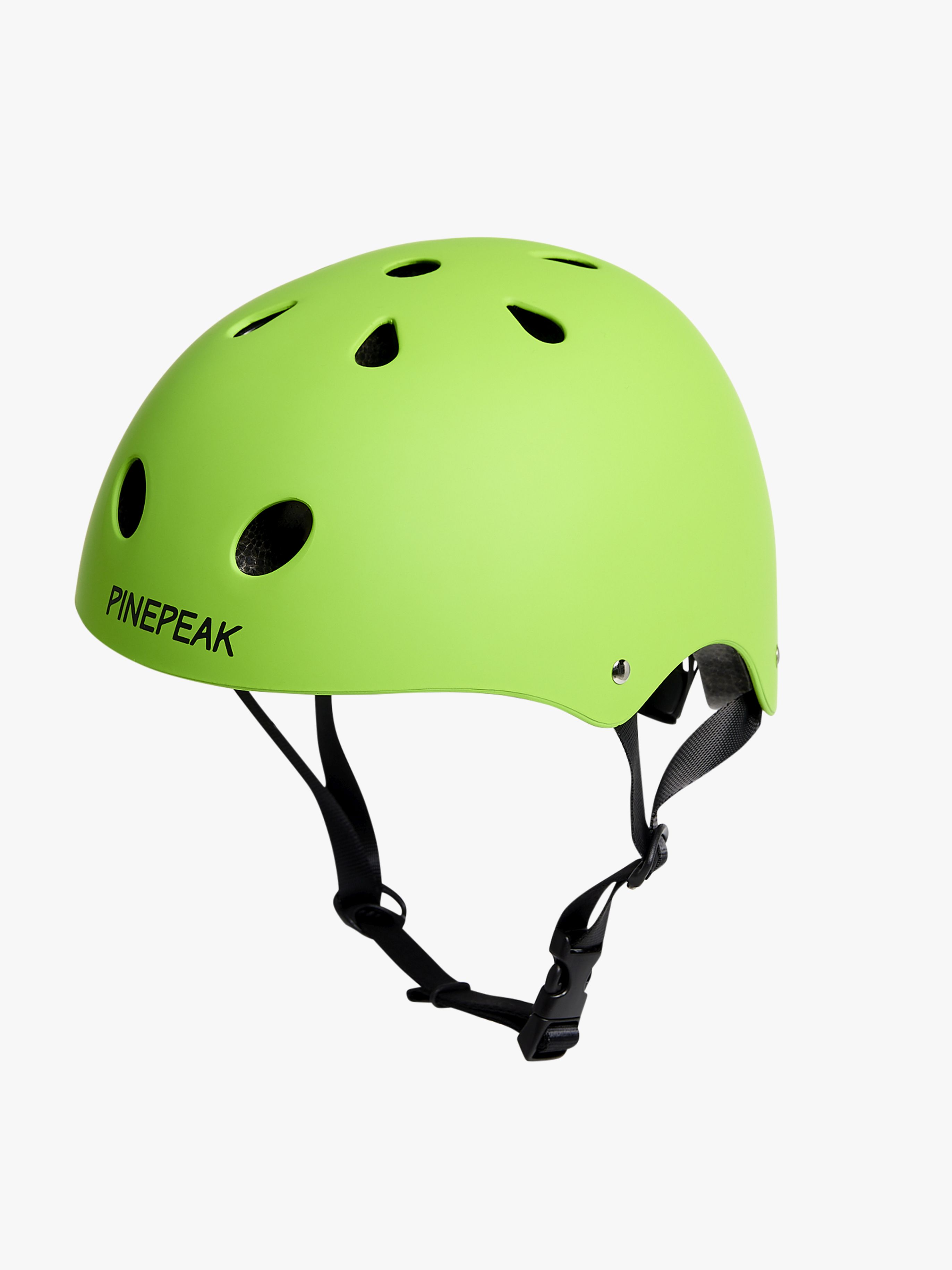 Pinepeak Quake Skateboardhelm für Kinder 5-12 Jahre, Grün, L