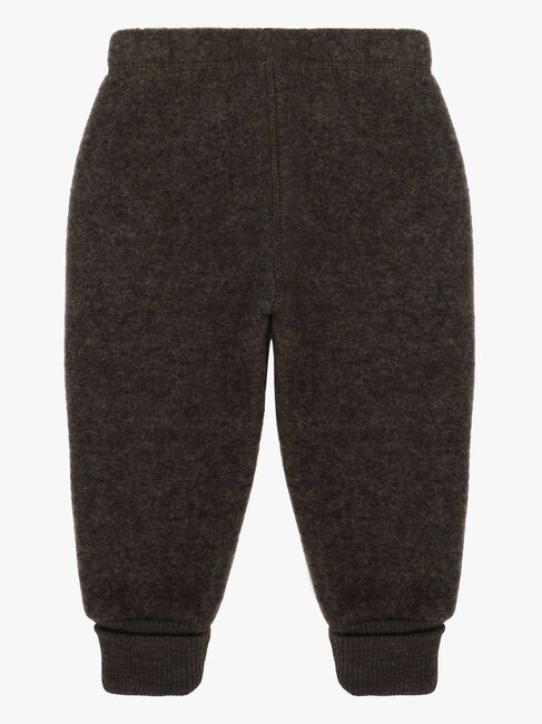 Mikk-Line Wollfilz-Hose Kind, Dark Brown Melange