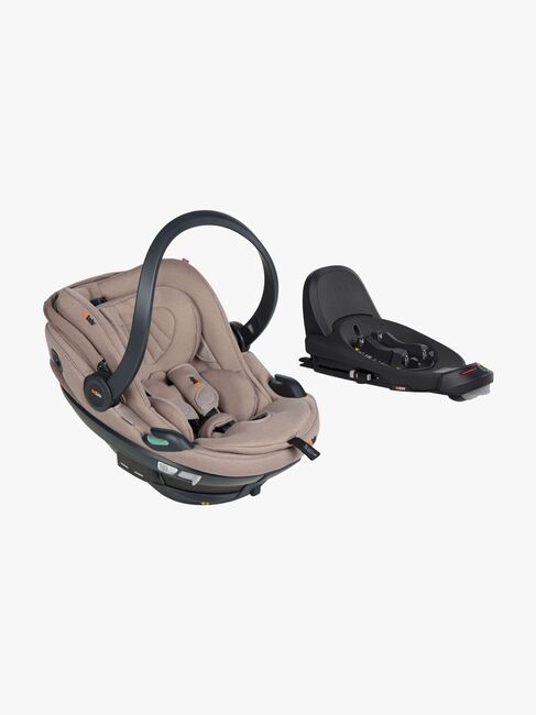 BeSafe Go Beyond 2 Babyschale inkl. Beyond Basis, Dark Sand Soft Breeze