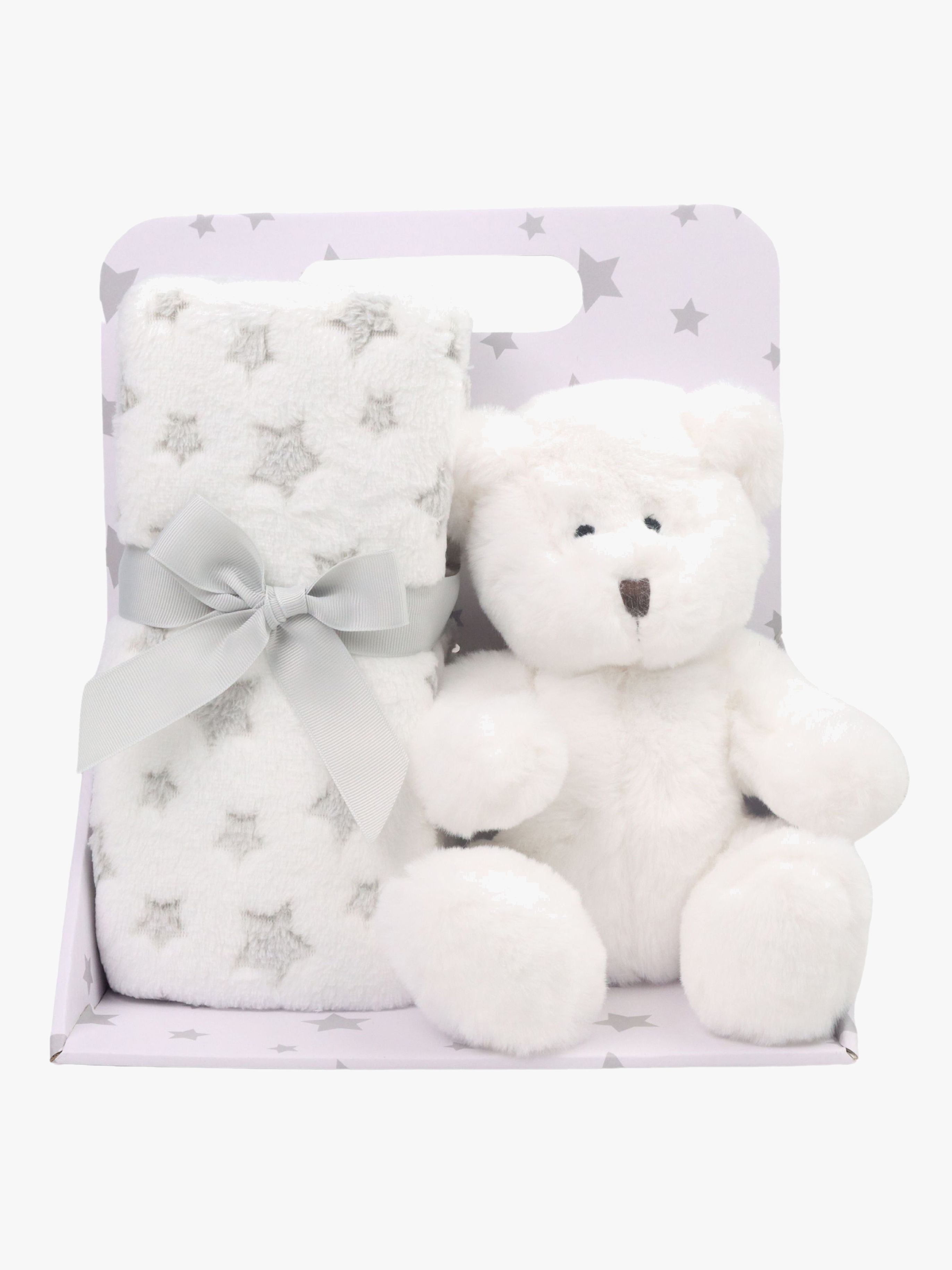 CarloBaby Decke Teddybär, Weiß
