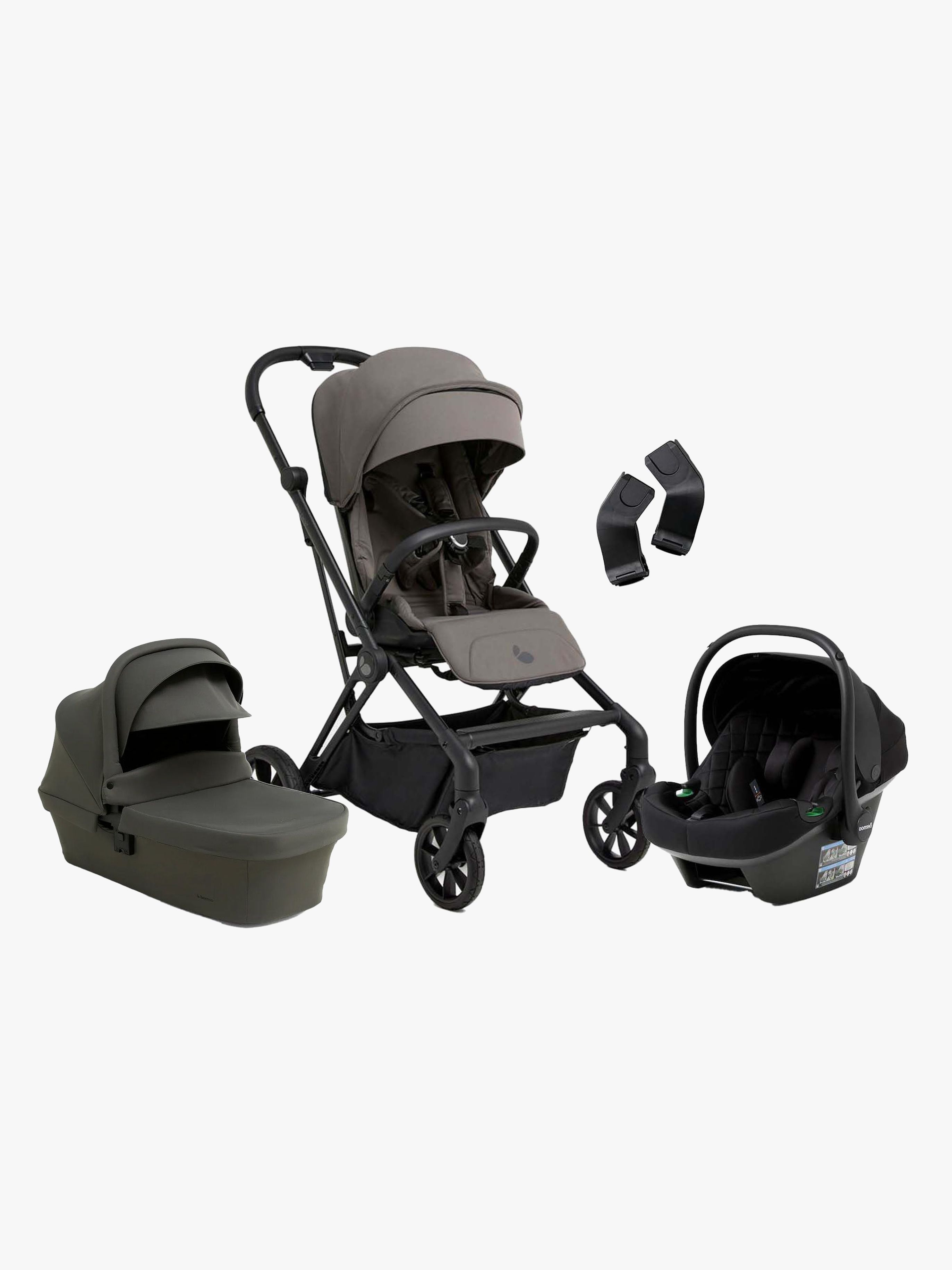 Beemoo Pro Twist Kombiwagen inkl. Beemoo Route Babyschale, Mocha Grey/Black Stone