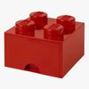 LEGO Aufbewahrungsbox mit Schublade 4, Rot